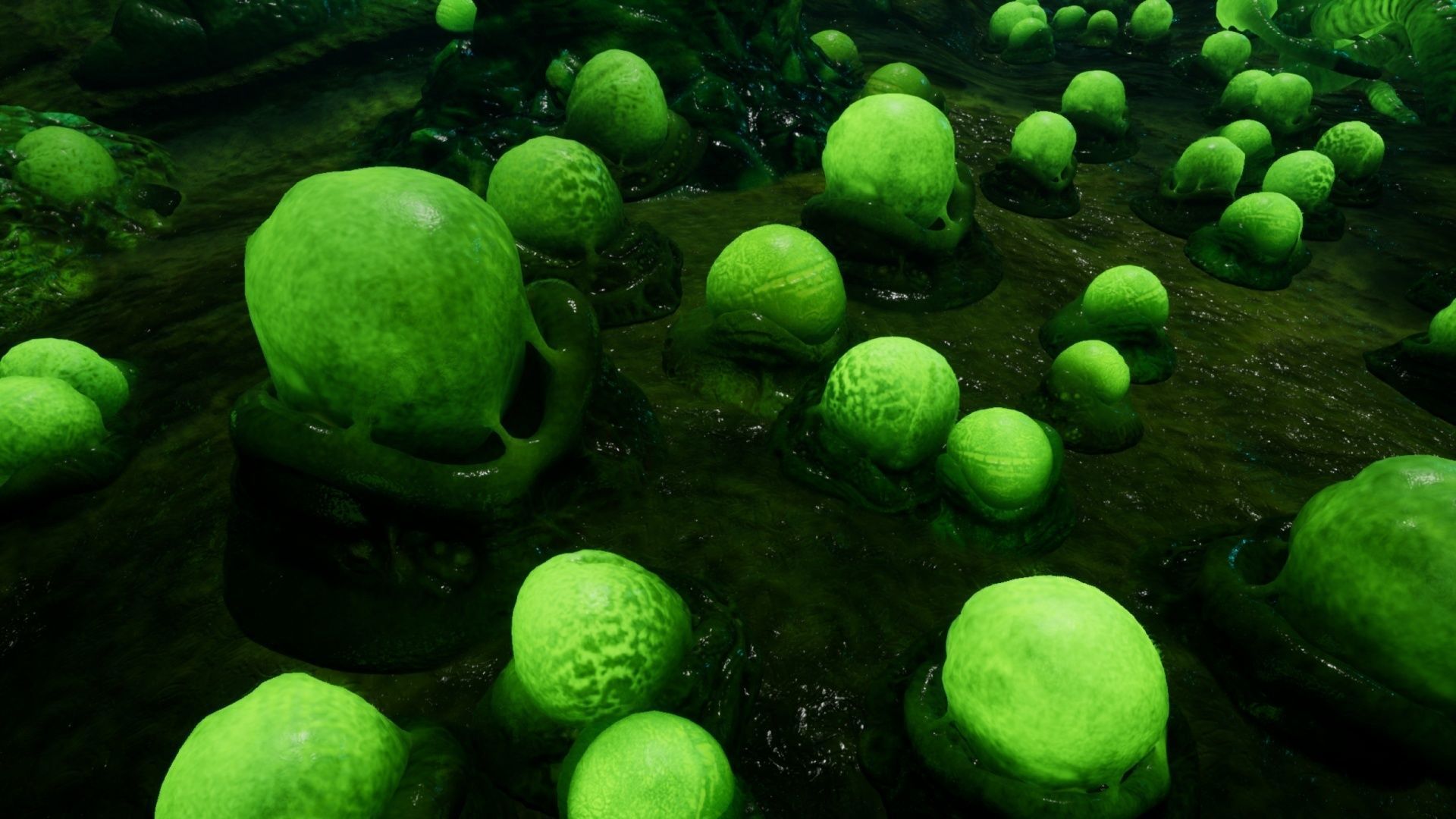 Alien Biomass Virus Infection Planet UE4 Low-poly 3D model_13