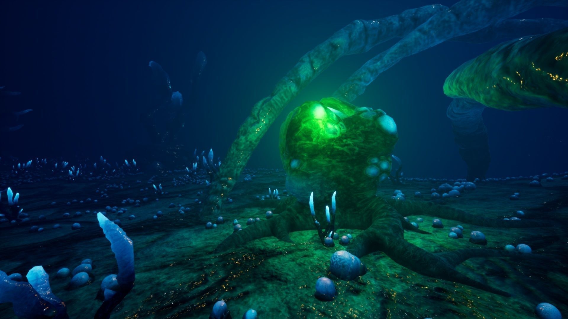 Alien Biomass Virus Infection Planet UE4 Low-poly 3D model_9