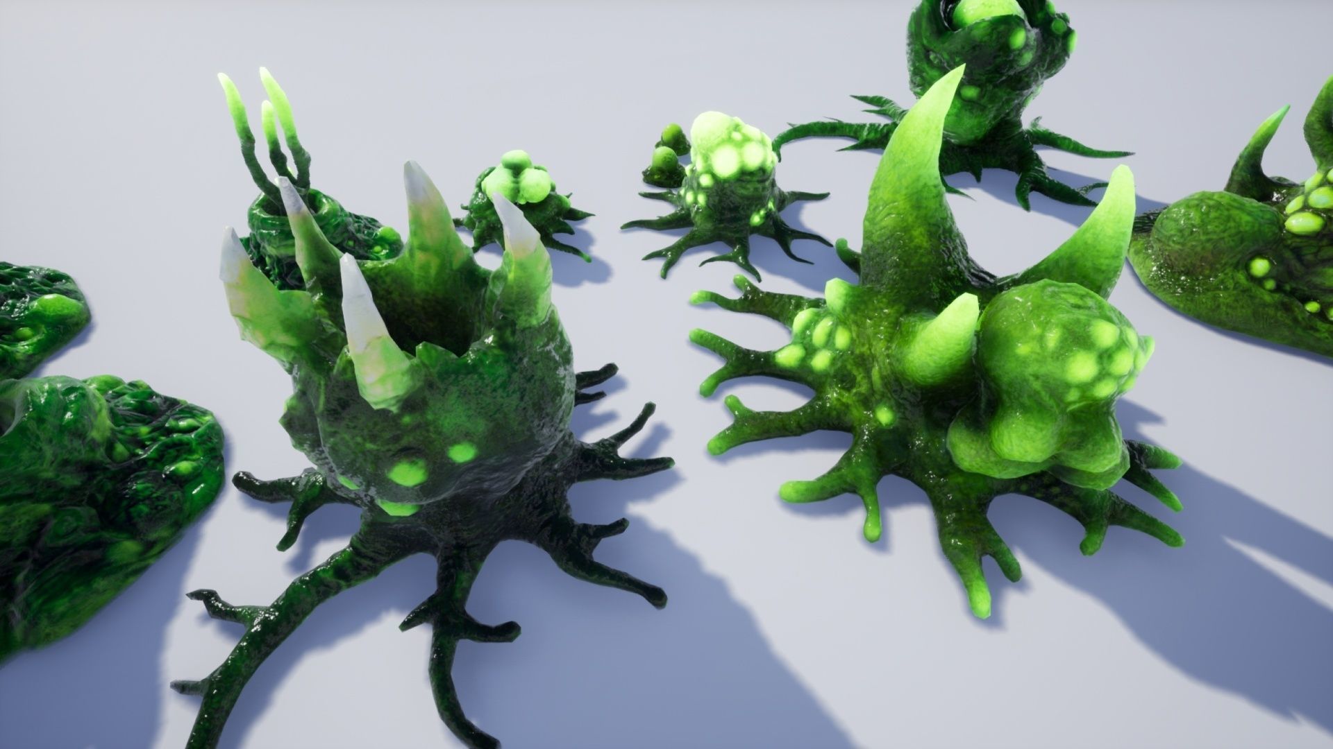 Alien Biomass Virus Infection Planet UE4 Low-poly 3D model_23