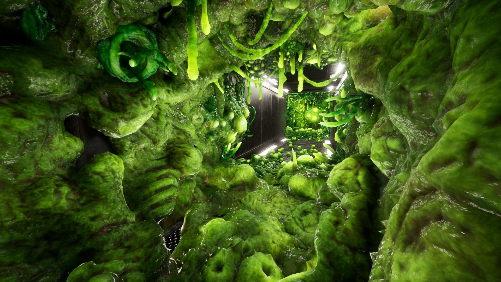 Alien Biomass Virus Infection Planet UE4 Low-poly 3D model_4