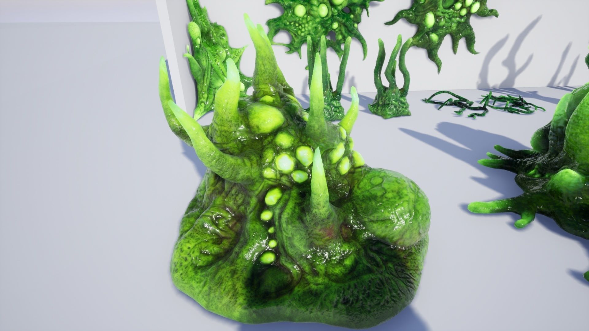 Alien Biomass Virus Infection Planet UE4 Low-poly 3D model_27