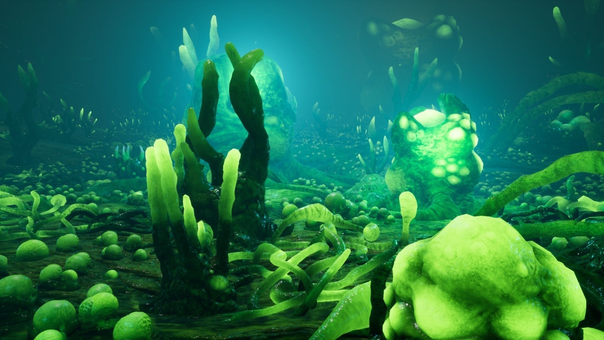 Alien Biomass Virus Infection Planet UE4 Low-poly 3D model_2