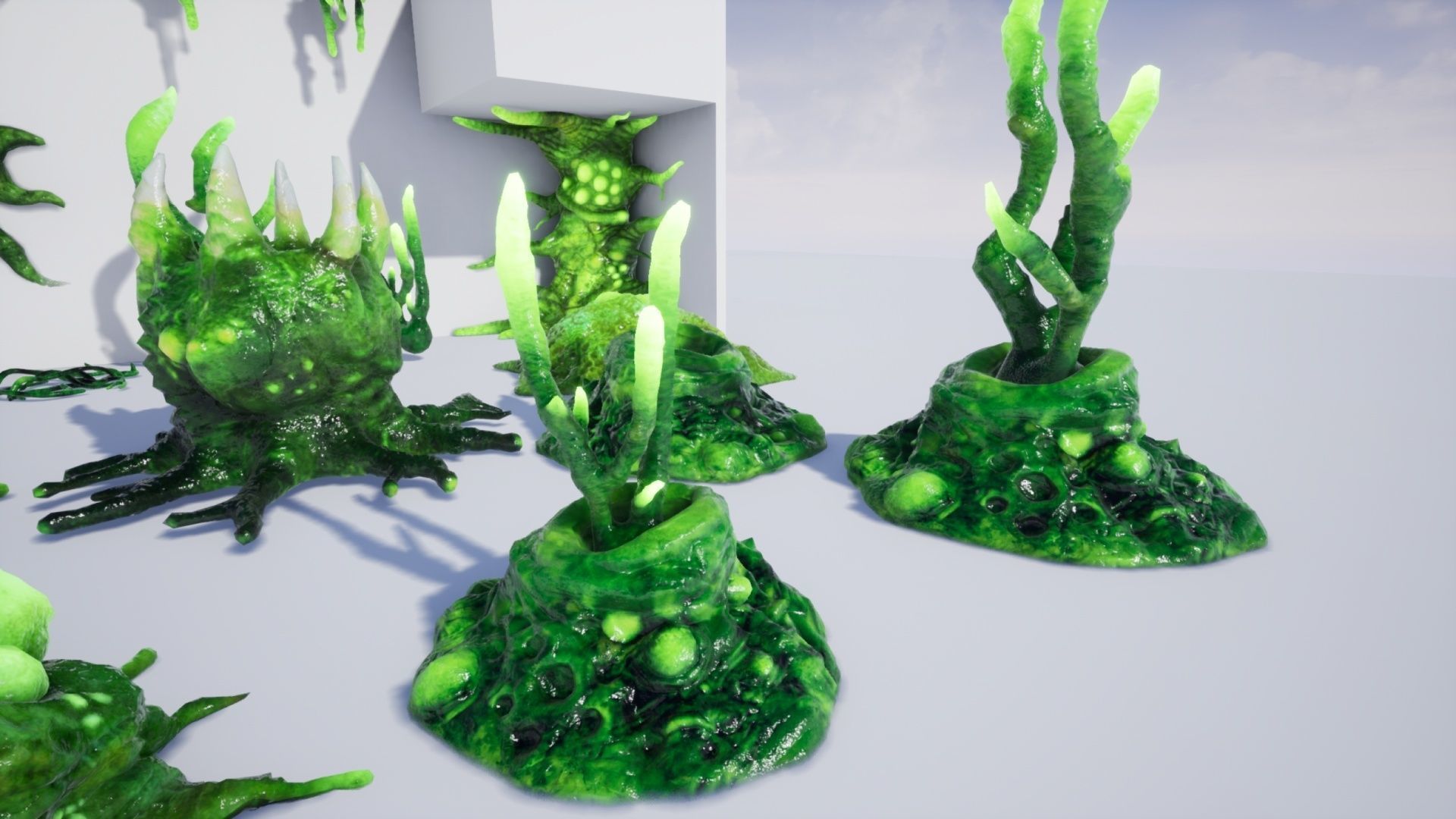 Alien Biomass Virus Infection Planet UE4 Low-poly 3D model_26