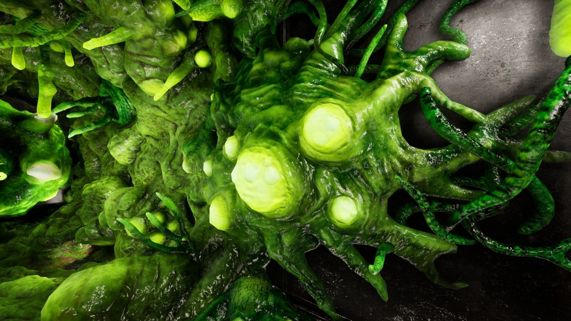 Alien Biomass Virus Infection Planet UE4 Low-poly 3D model_11