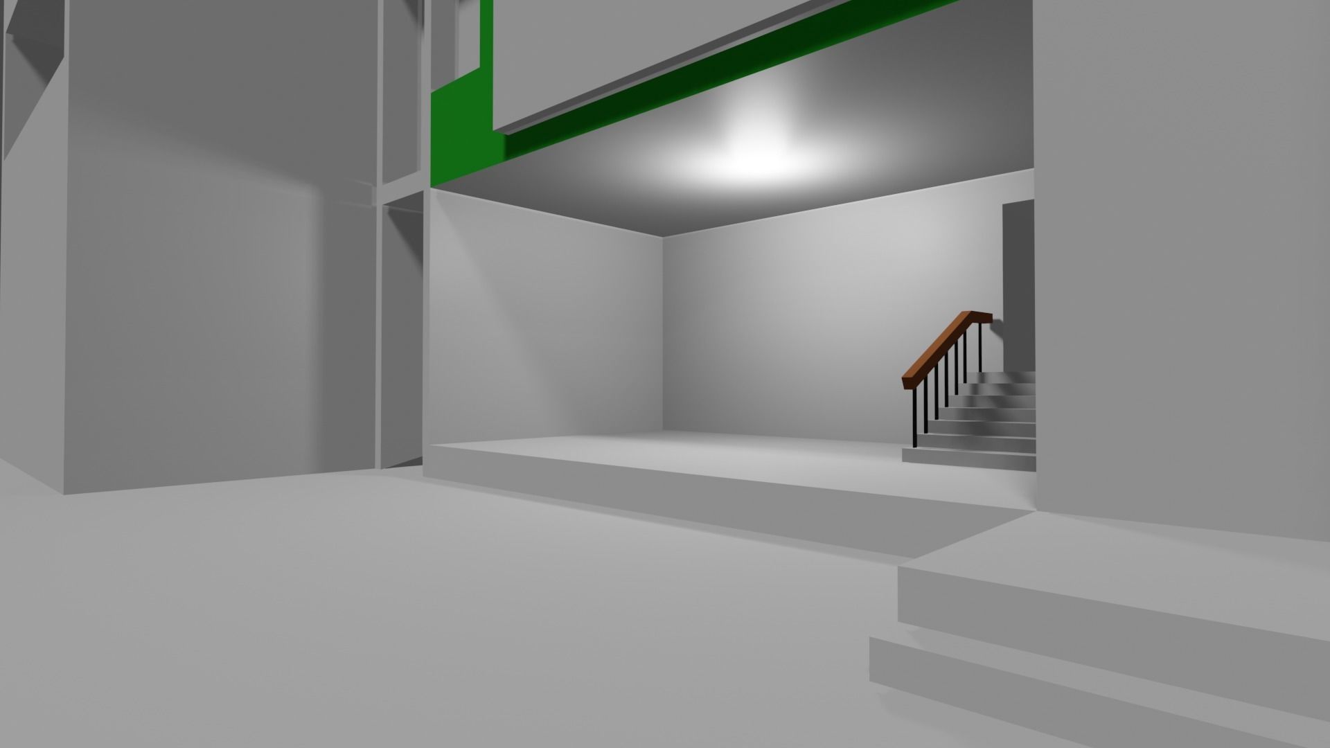 apartment building  Low-poly 3D model_4