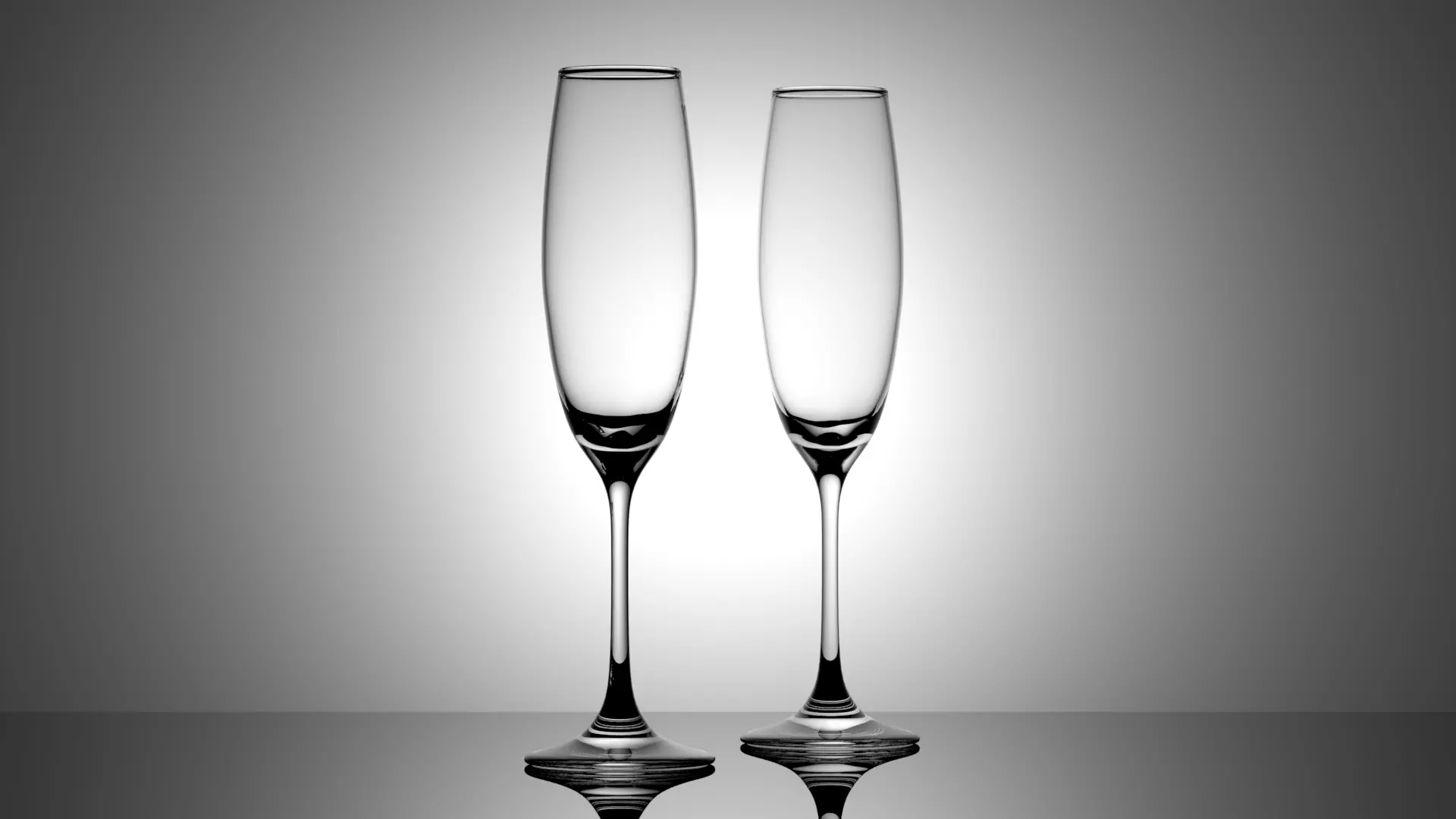 Wine Glass 2 - 3D model - Champagne Glass Low-poly 3D model