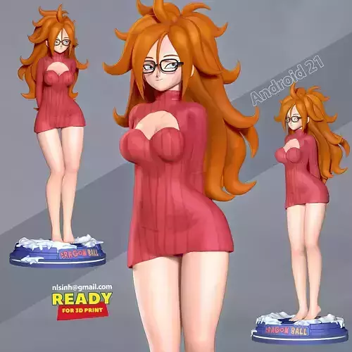 Android 21 - Dragon Ball Fanart 3D print model