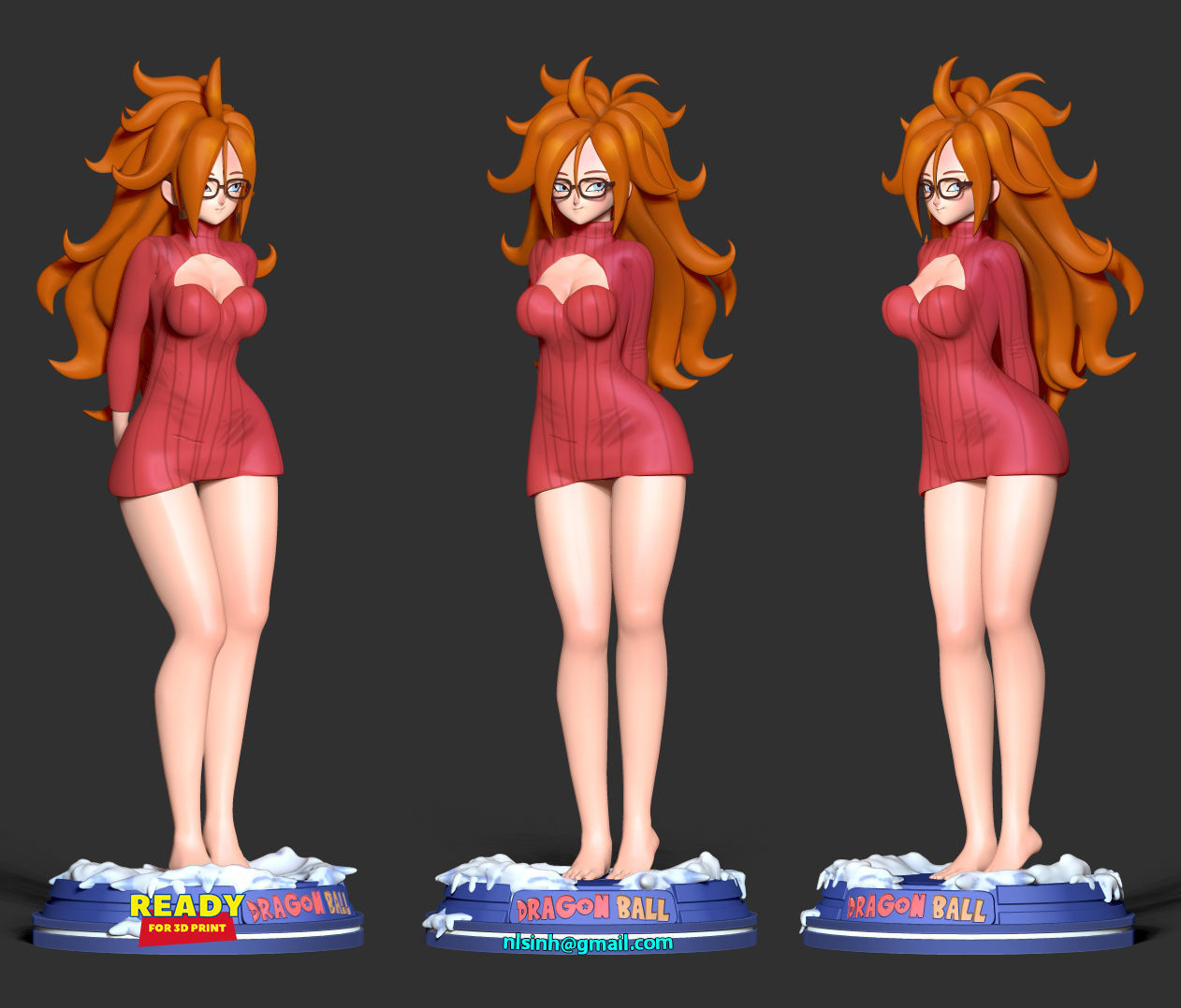 Android 21 - Dragon Ball Fanart 3D print model_6
