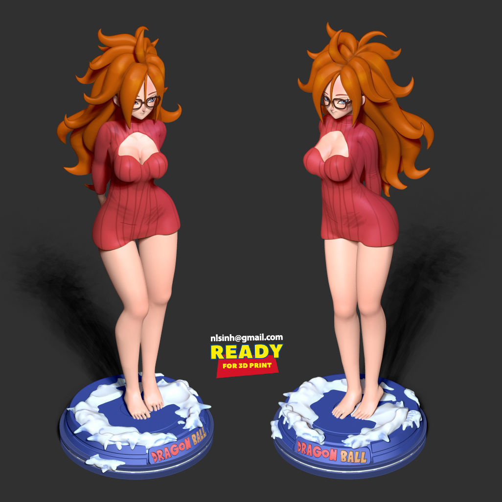 Android 21 - Dragon Ball Fanart 3D print model_1