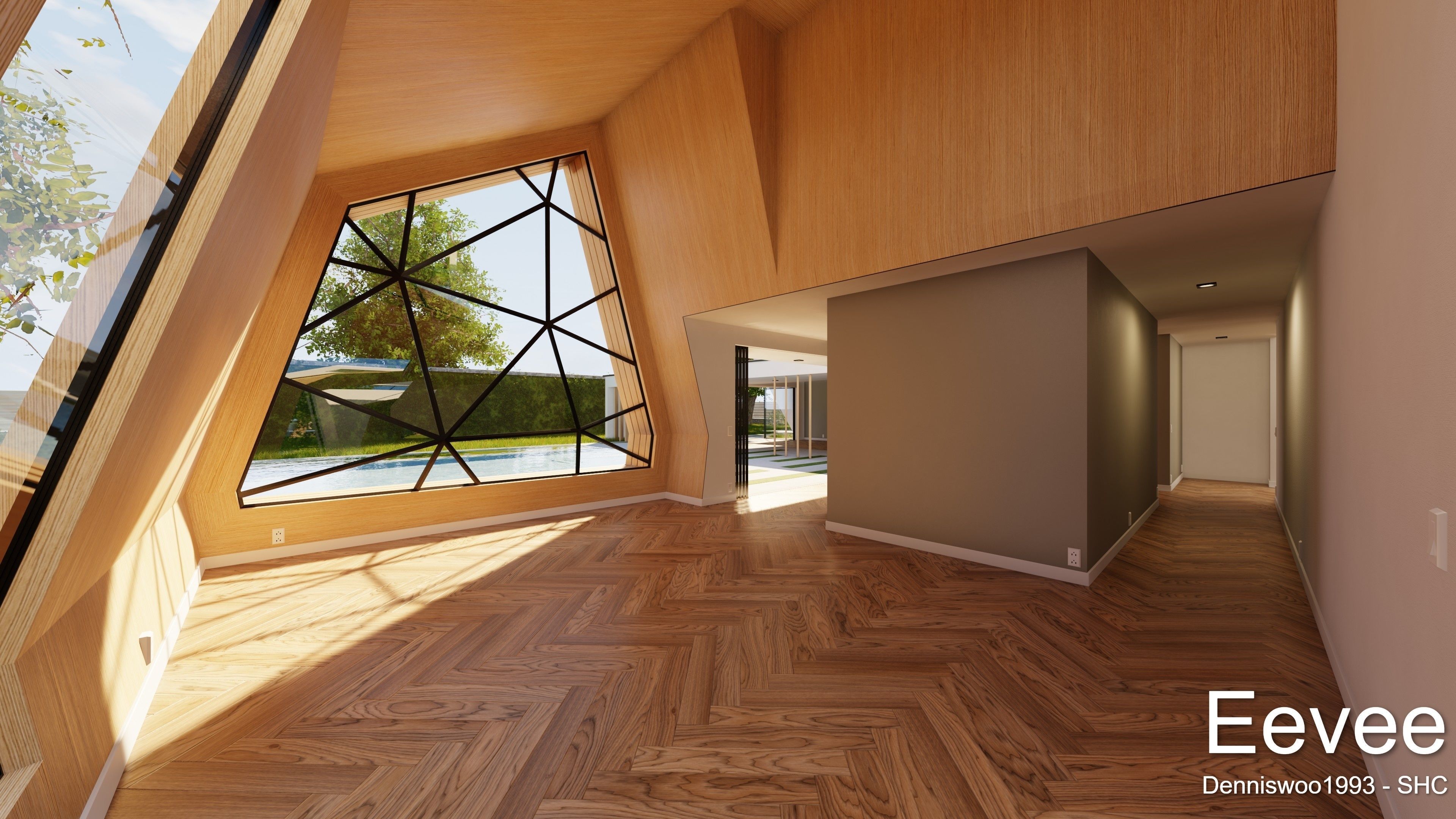 Modern villa 2021 Blender Eevee and Cycles 3 without furniture Low-poly 3D model_19