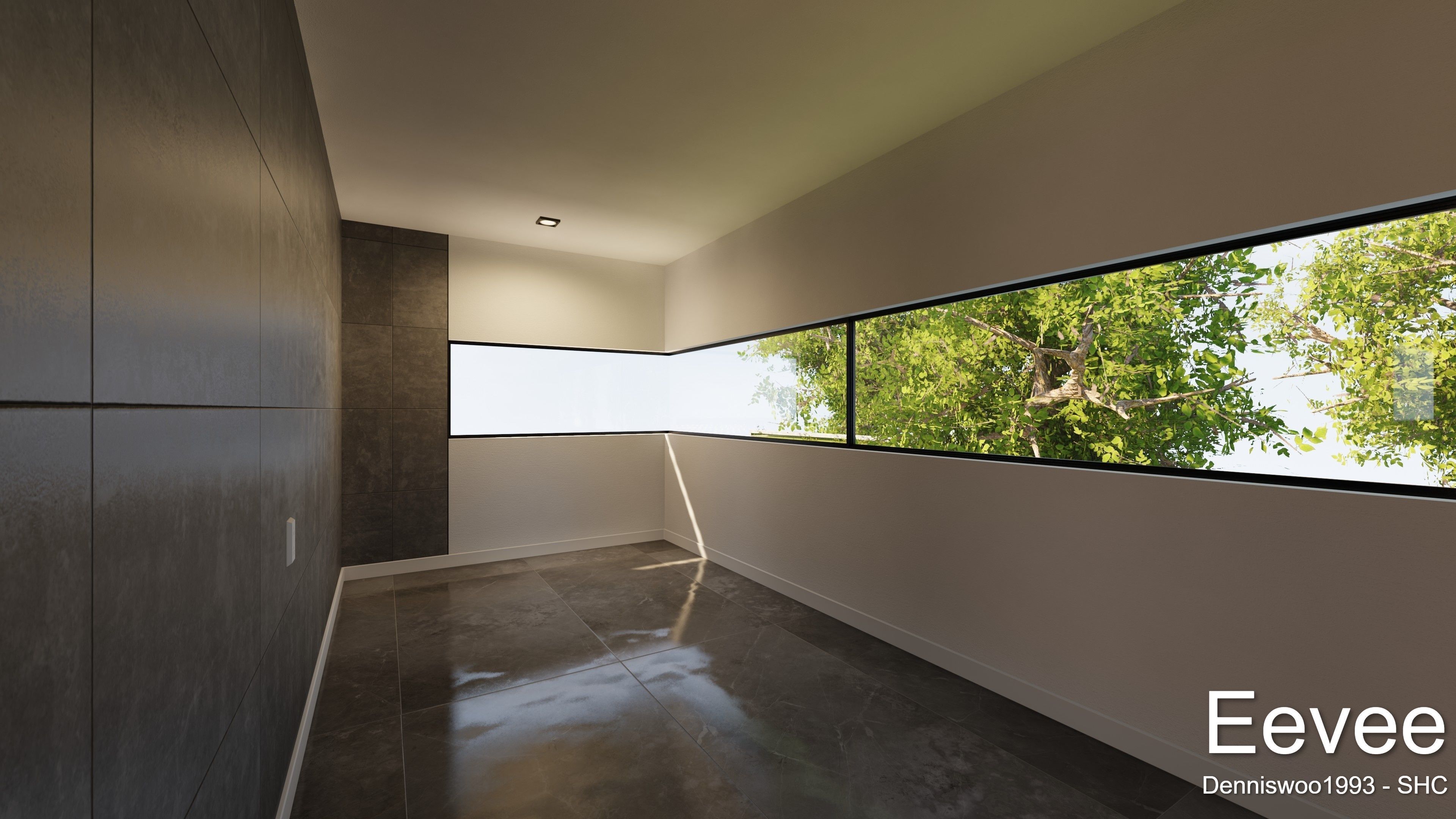 Modern villa 2021 Blender Eevee and Cycles 3 without furniture Low-poly 3D model_32