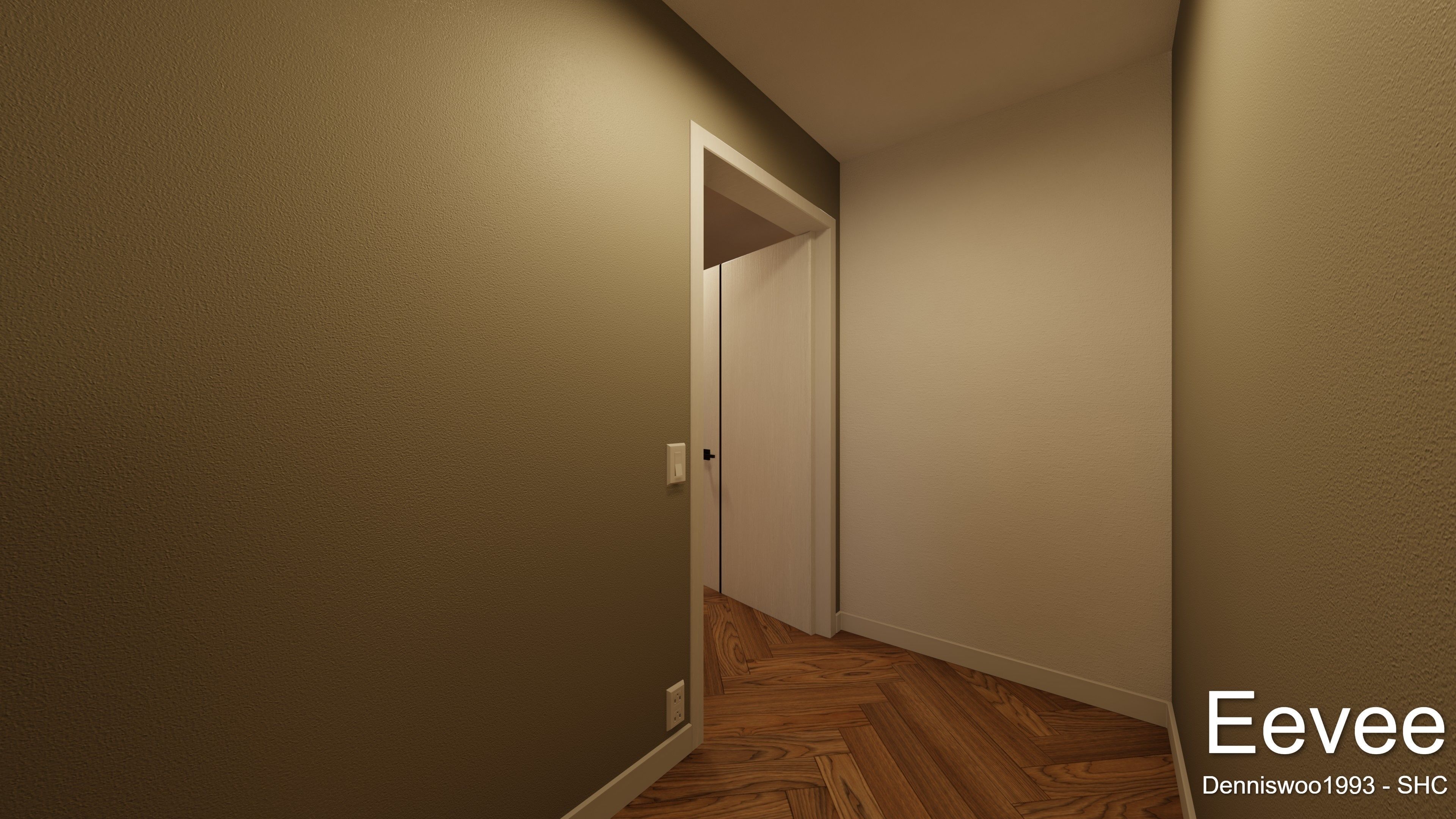 Modern villa 2021 Blender Eevee and Cycles 3 without furniture Low-poly 3D model_25