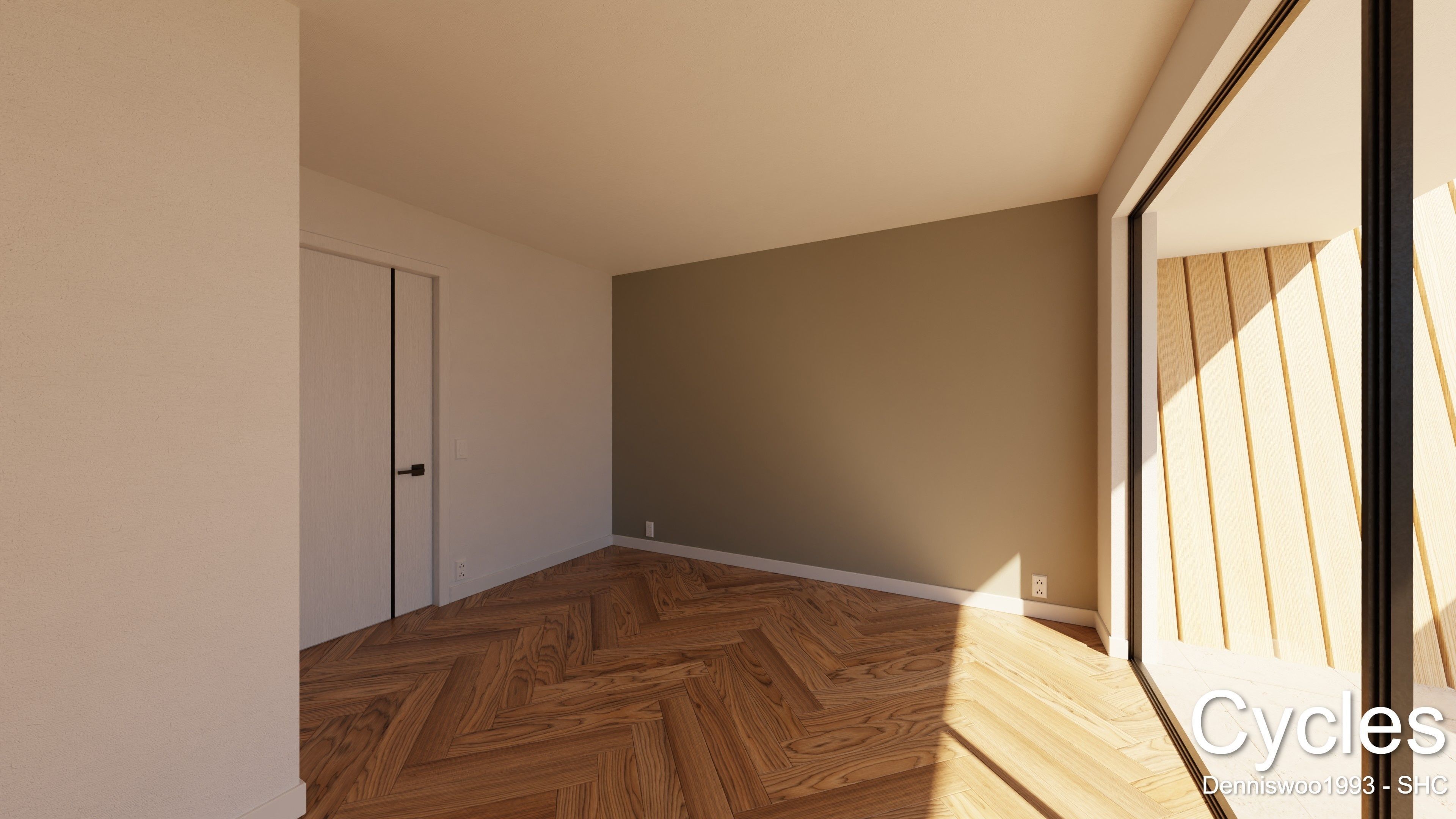 Modern villa 2021 Blender Eevee and Cycles 3 without furniture Low-poly 3D model_14