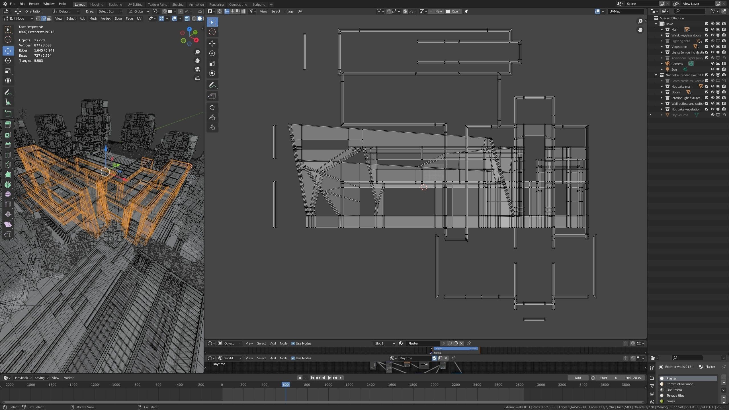 Modern villa 2021 Blender Eevee and Cycles 3 without furniture Low-poly 3D model_41