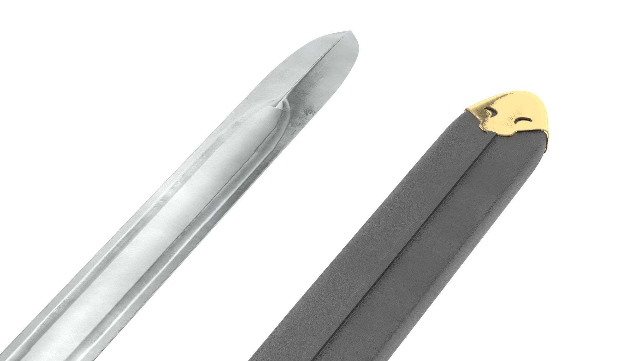 Spatha roman sword Low-poly 3D model_9