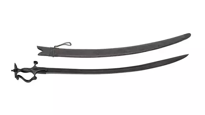  Talwar Sword Low-poly 3D model
