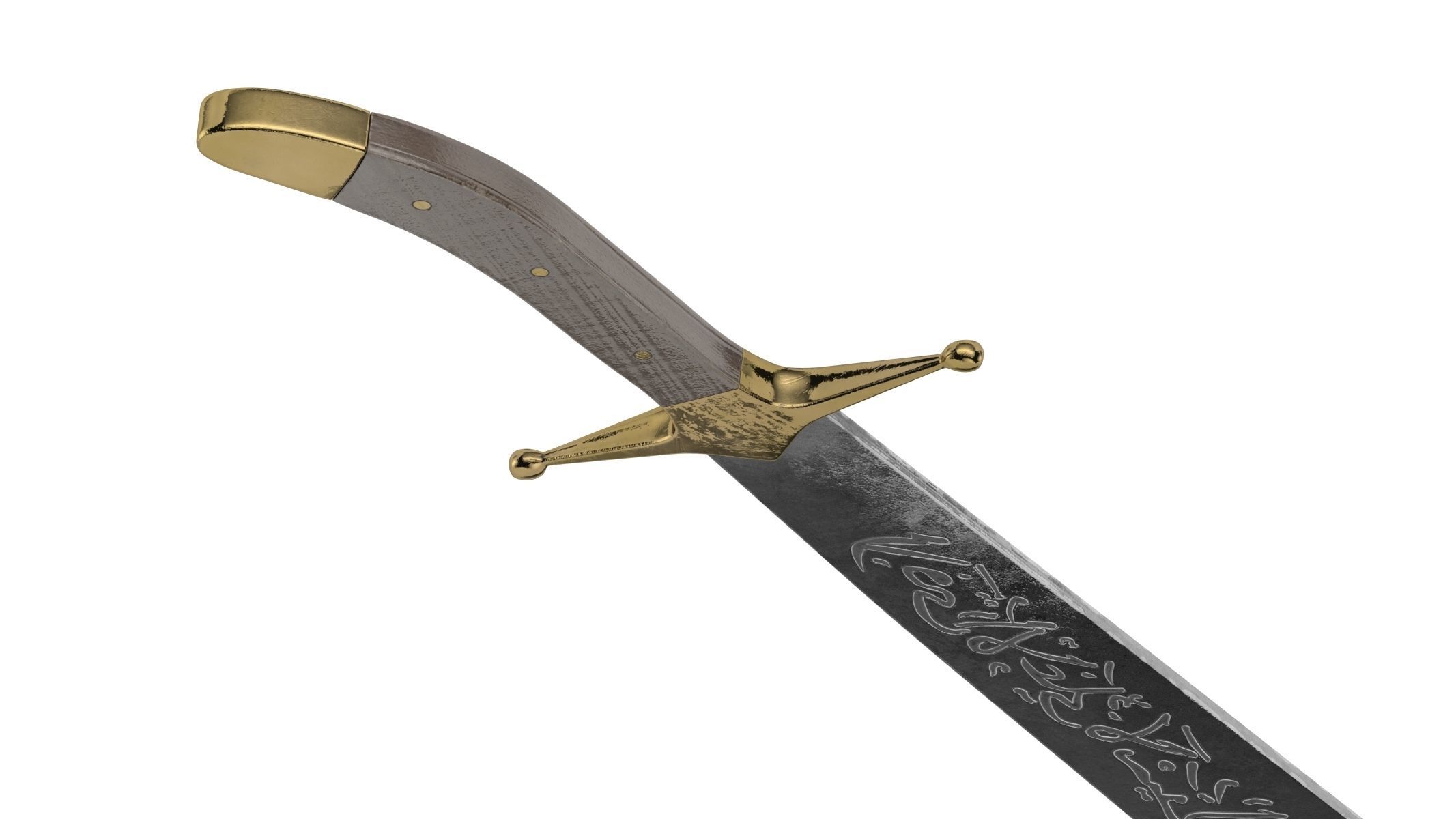 Zulfiqar sword of sultan Low-poly 3D model_4