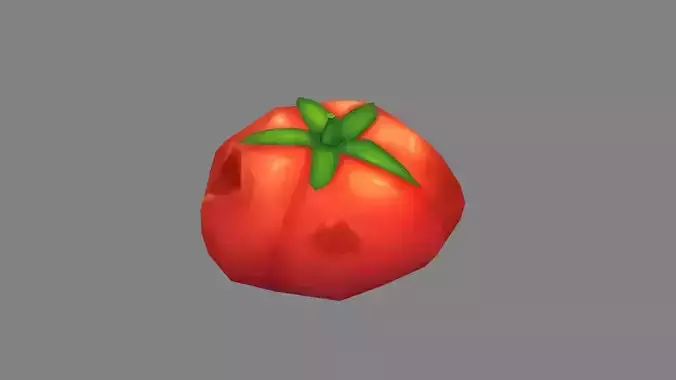 Cartoon rotten tomato