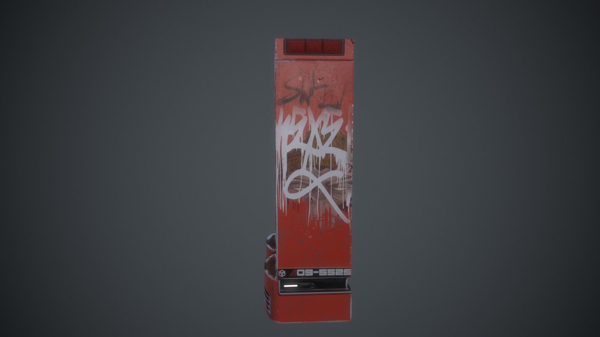 Cola Vending Machine Low-poly 3D model_8