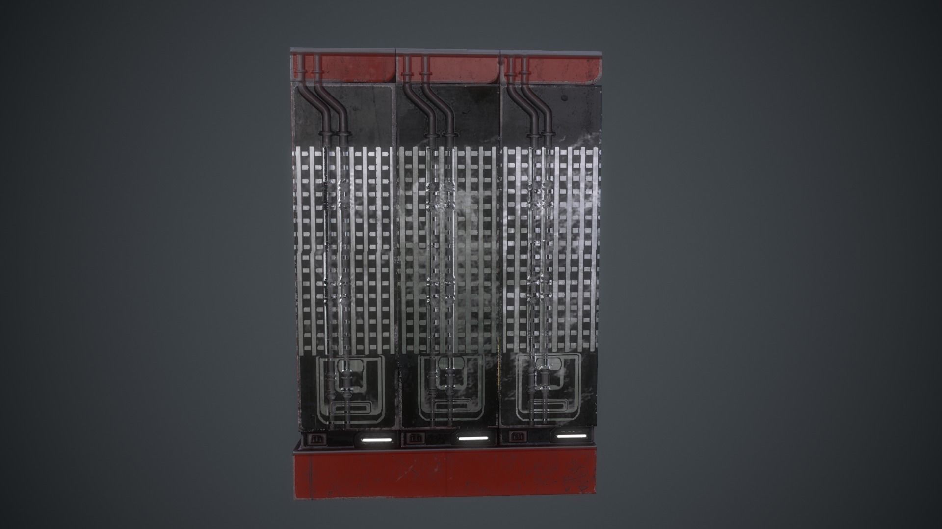 Cola Vending Machine Low-poly 3D model_6