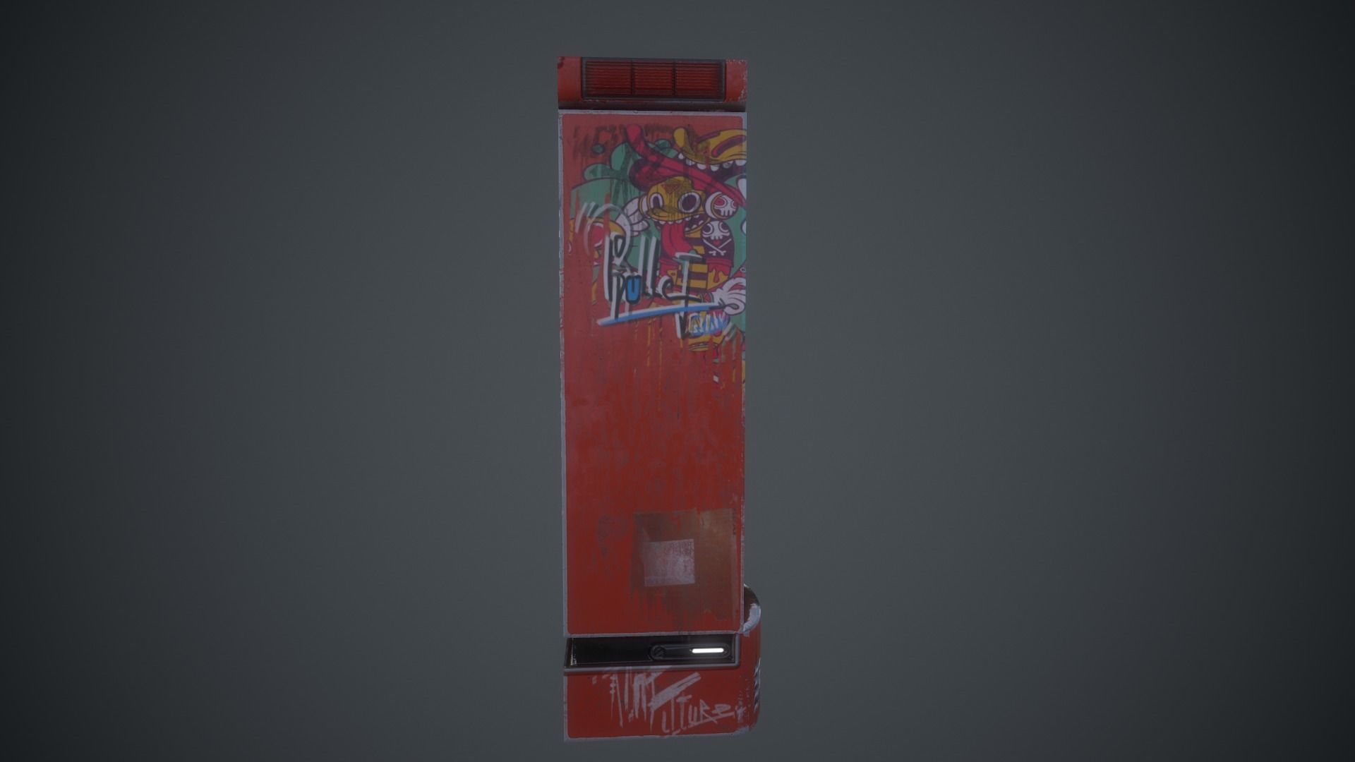Cola Vending Machine Low-poly 3D model_4