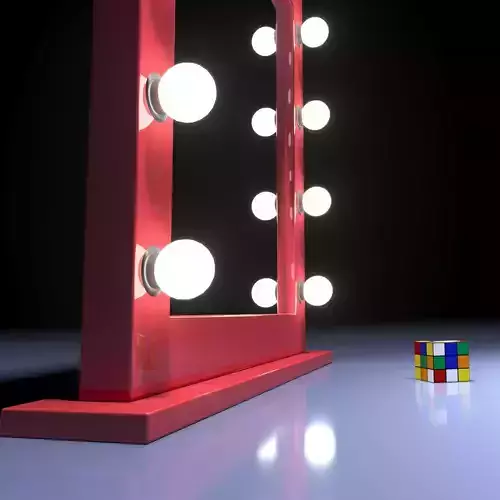 Beautiful makeup mirror for home decor or beauty salon