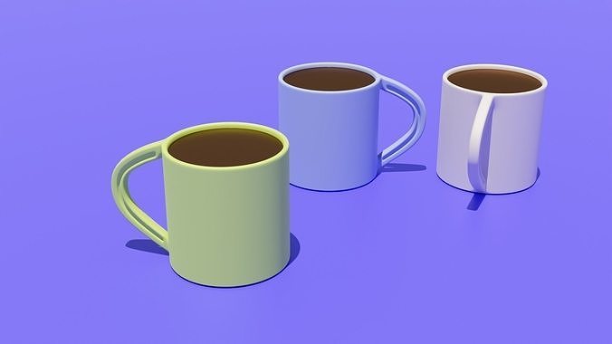 Coffee Cup 3D  Low-poly 3D model