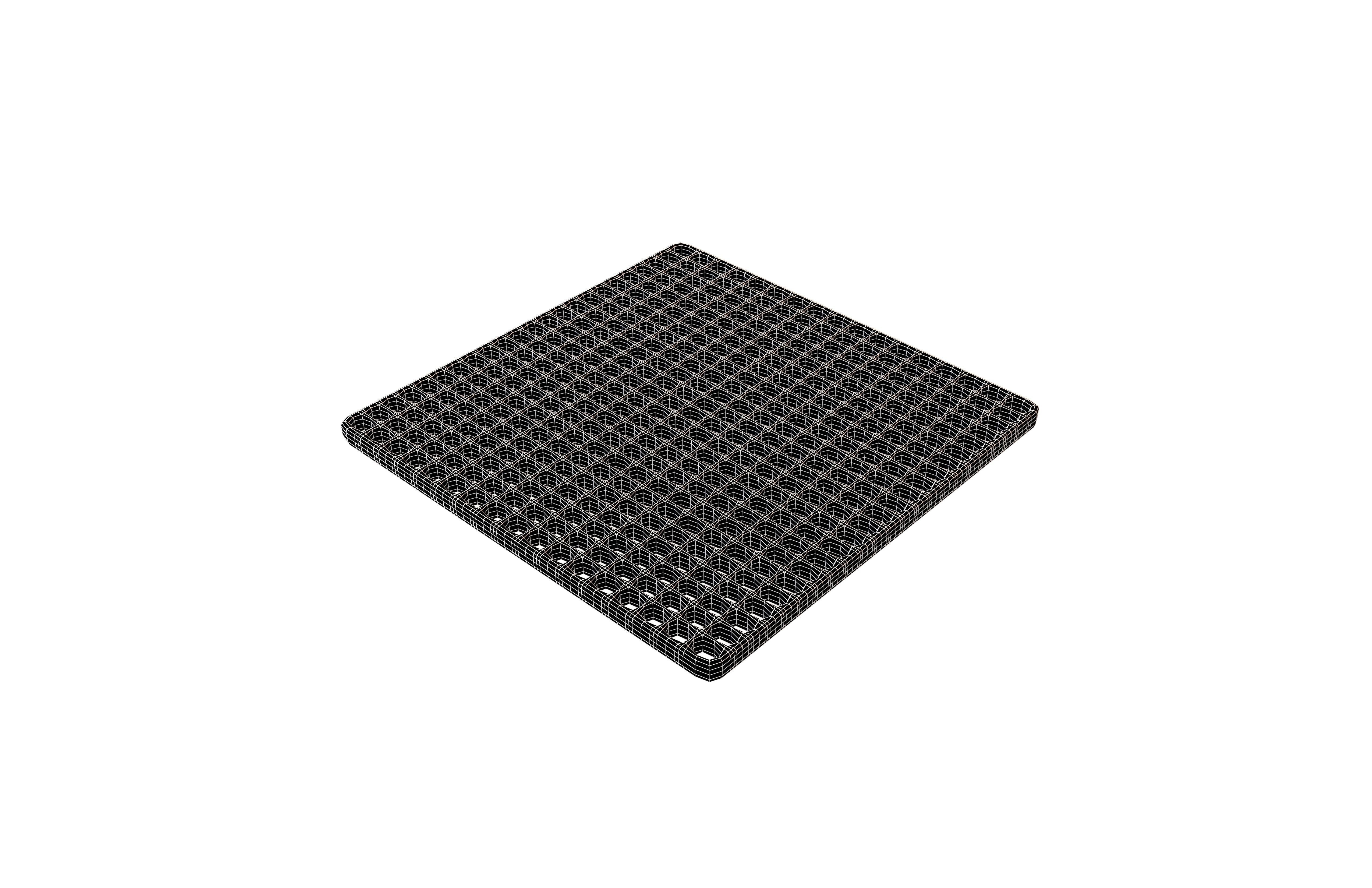 Steel Grating Flooring v1 002 Low-poly 3D model_6