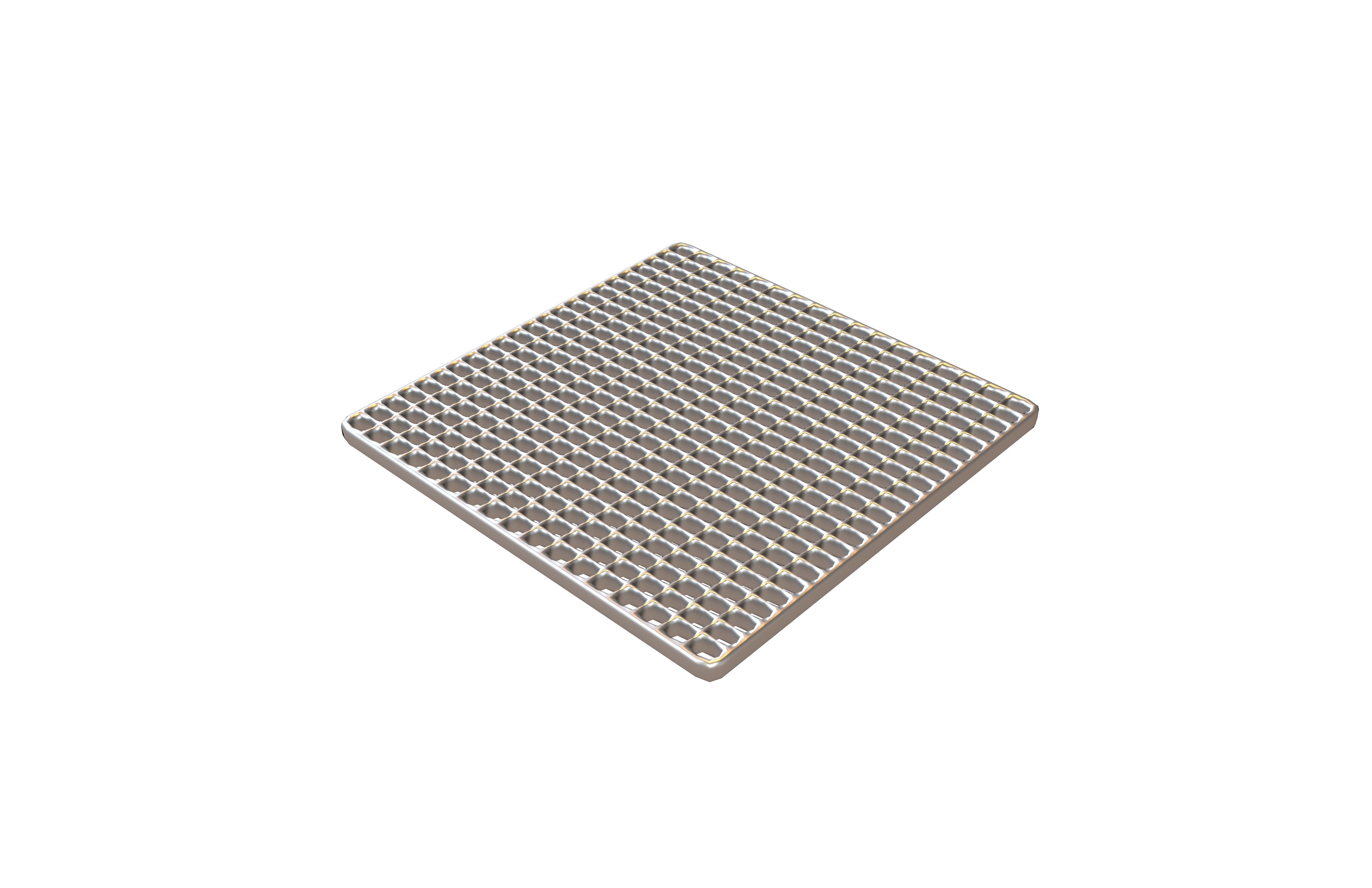Steel Grating Flooring v1 002 Low-poly 3D model_2