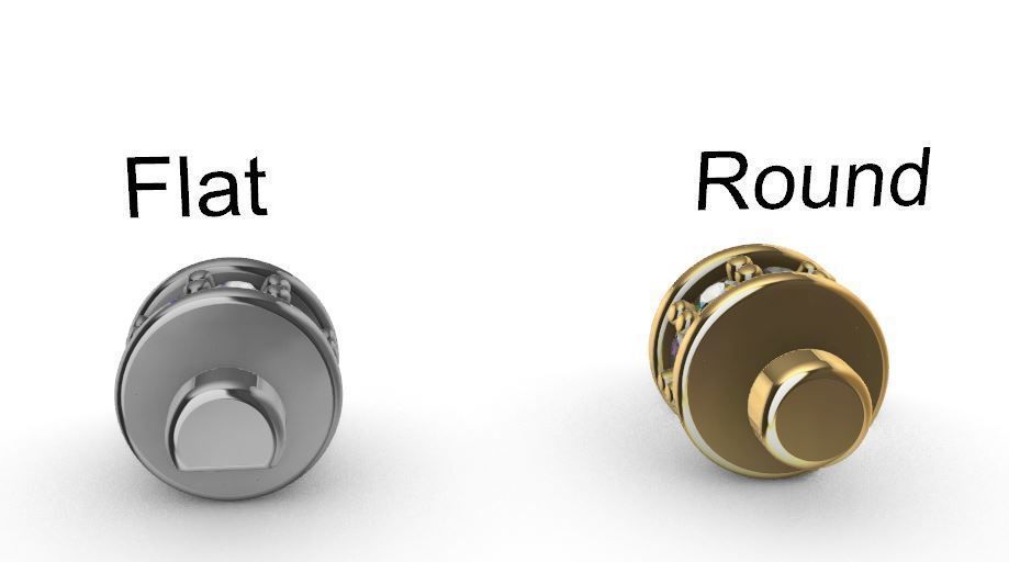 Round clasp for chain 3D print model_5