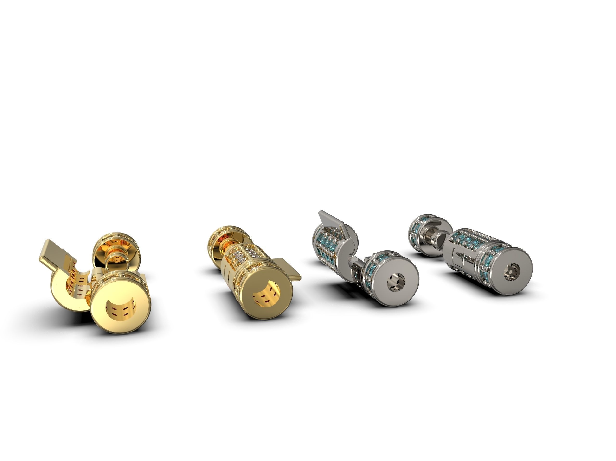 Round clasp for chain 3D print model_14