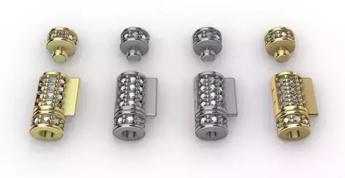 Round clasp for chain 3D print model