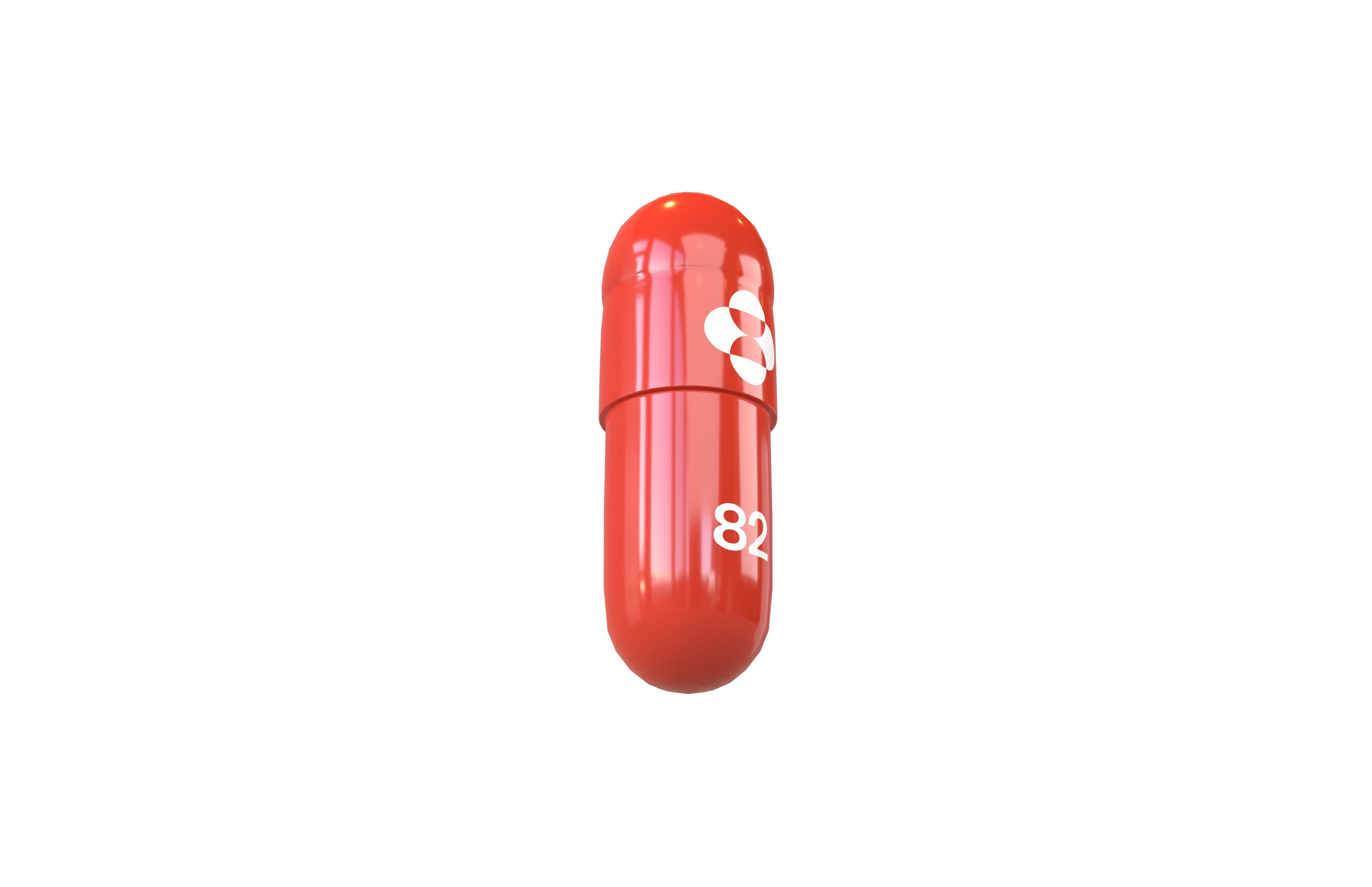 Covid-19 Merck Pill v1 001 Low-poly 3D model_3