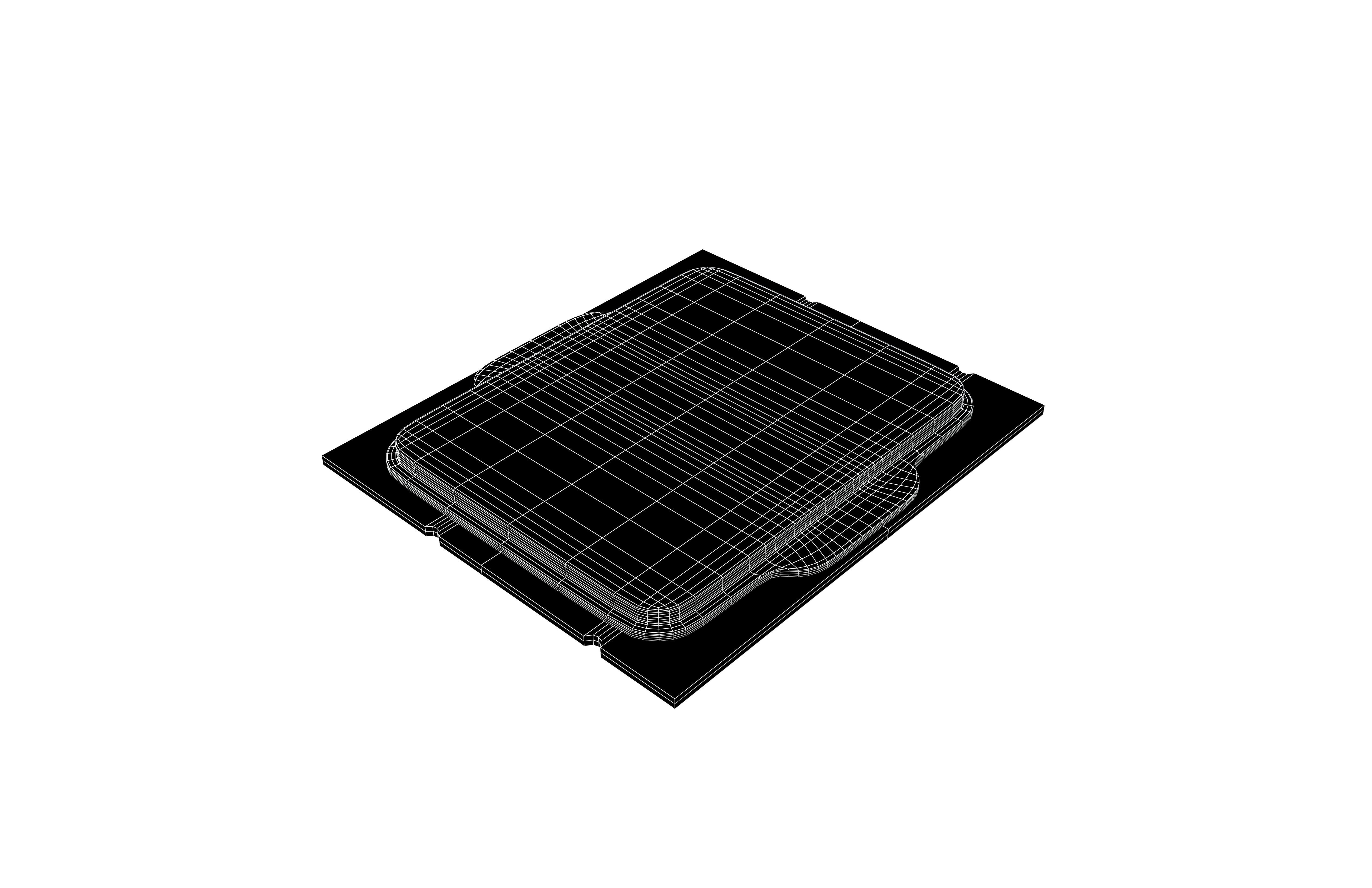 Intel CPU 1700 Socket v1 001 Low-poly 3D model_8