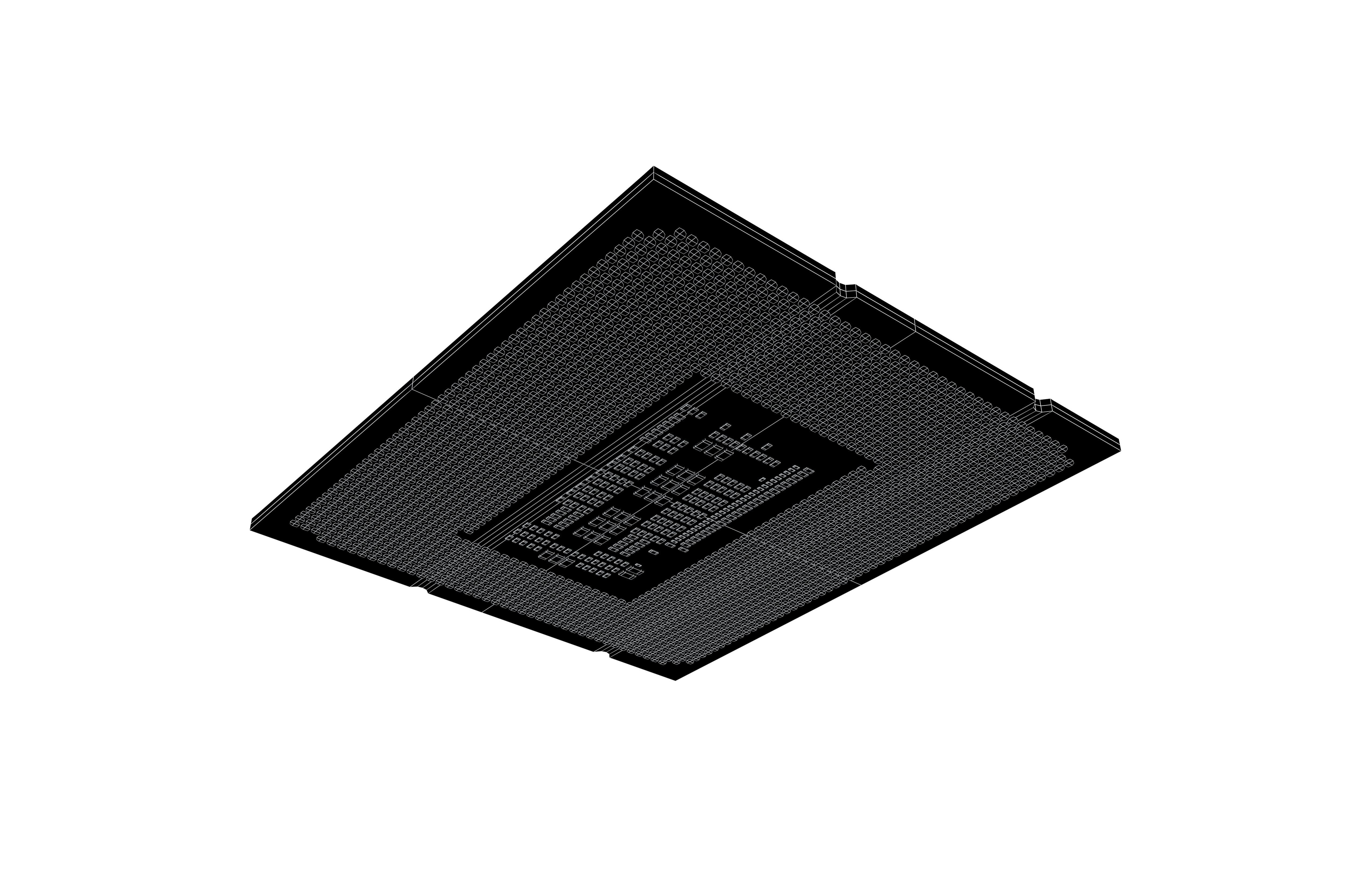 Intel CPU 1700 Socket v1 001 Low-poly 3D model_5