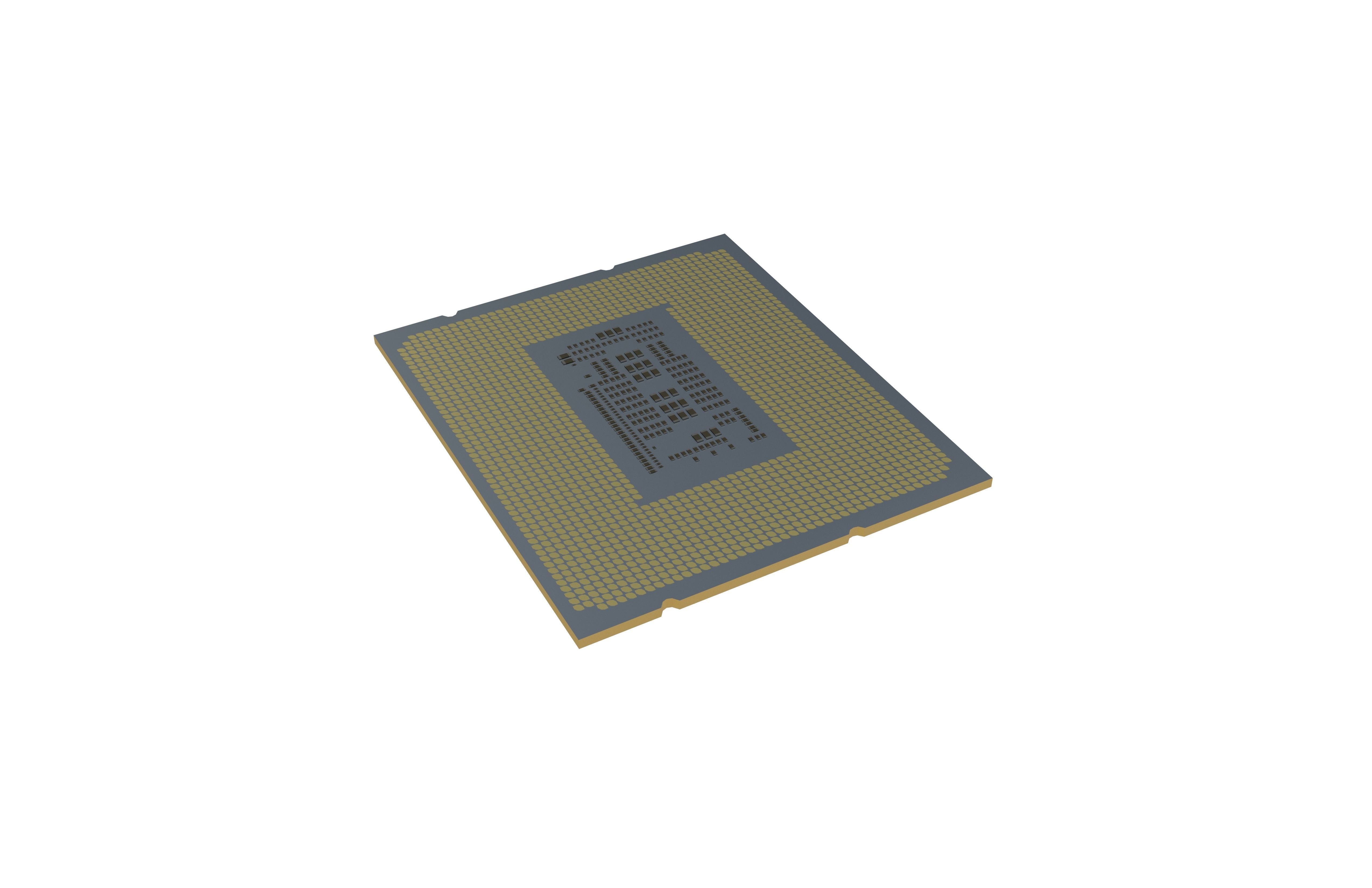 Intel CPU 1700 Socket v1 001 Low-poly 3D model_4