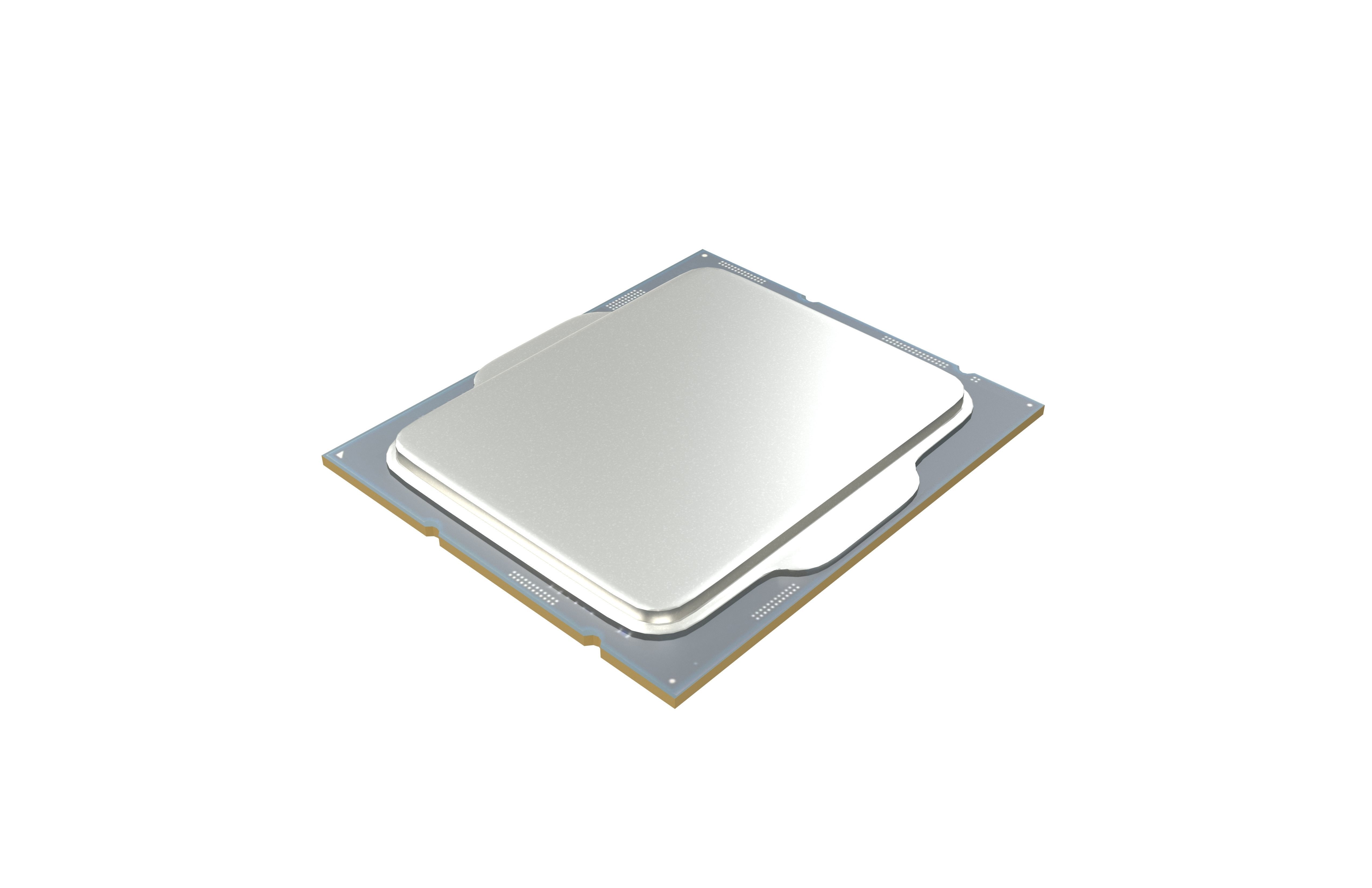 Intel CPU 1700 Socket v1 001 Low-poly 3D model_2