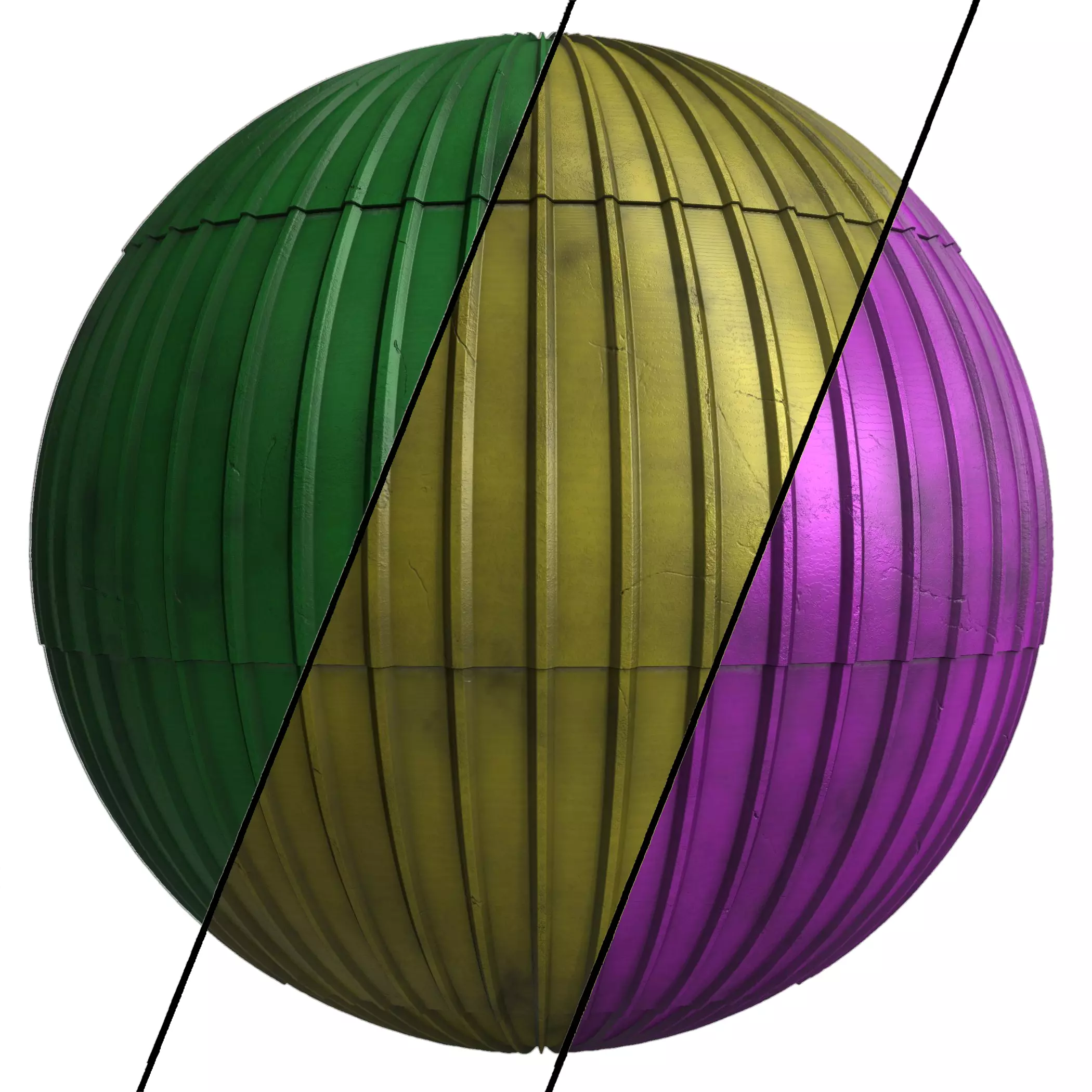 Roof Tile Materials 34- By 3 color Pbr By Sbsar 4k Low-poly 3D model_0