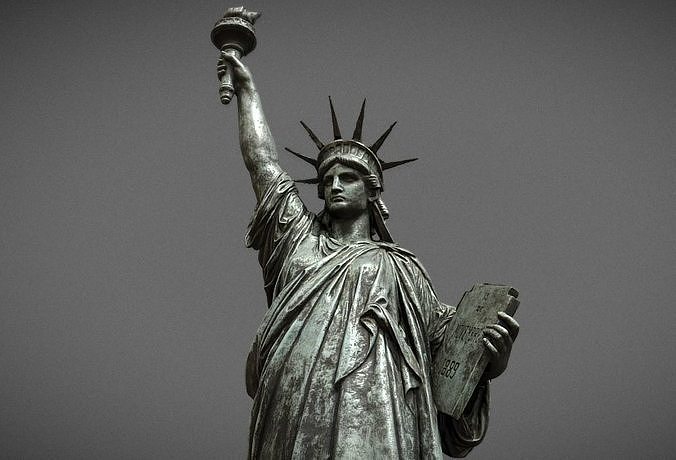 Statue of Liberty Low-poly 3D model
