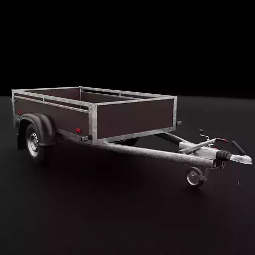 Car Utility Trailer with Handbrake