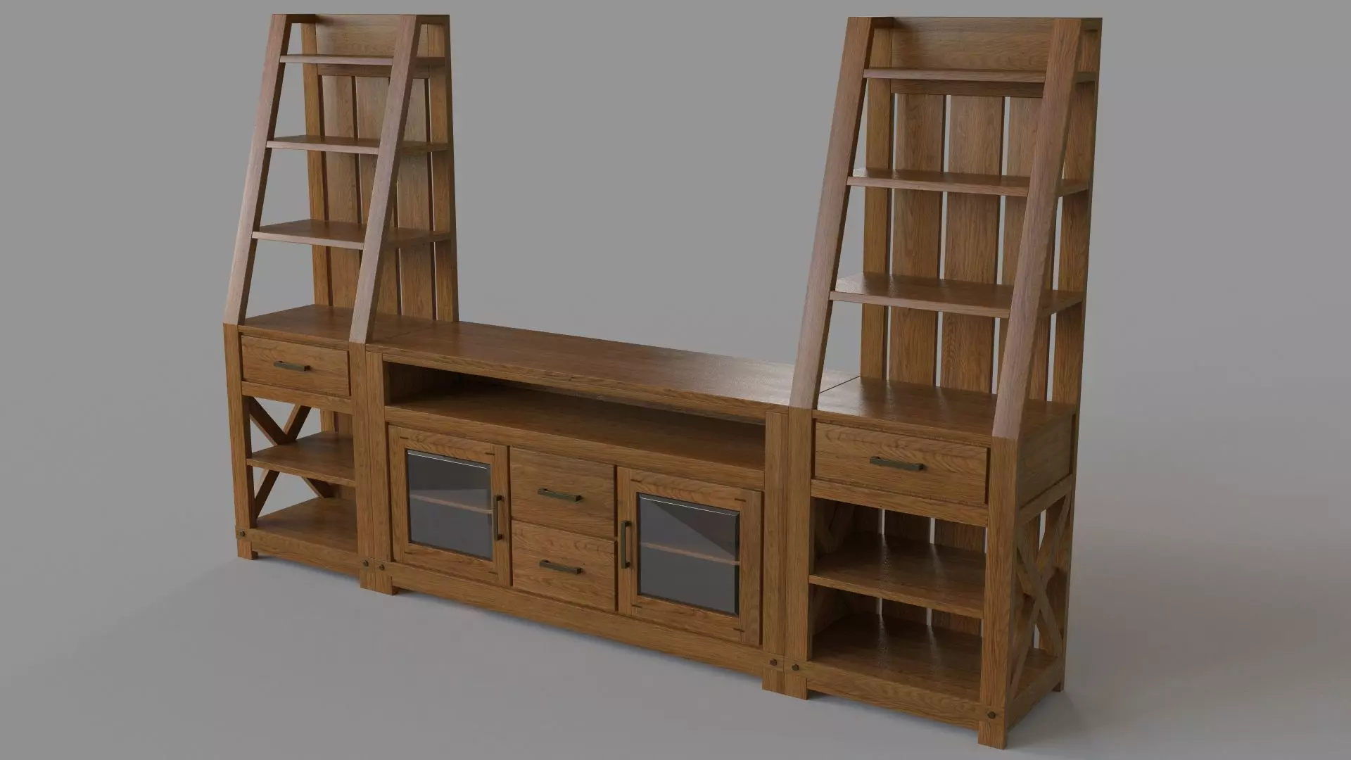 Entertainment Media Console 3D model_0