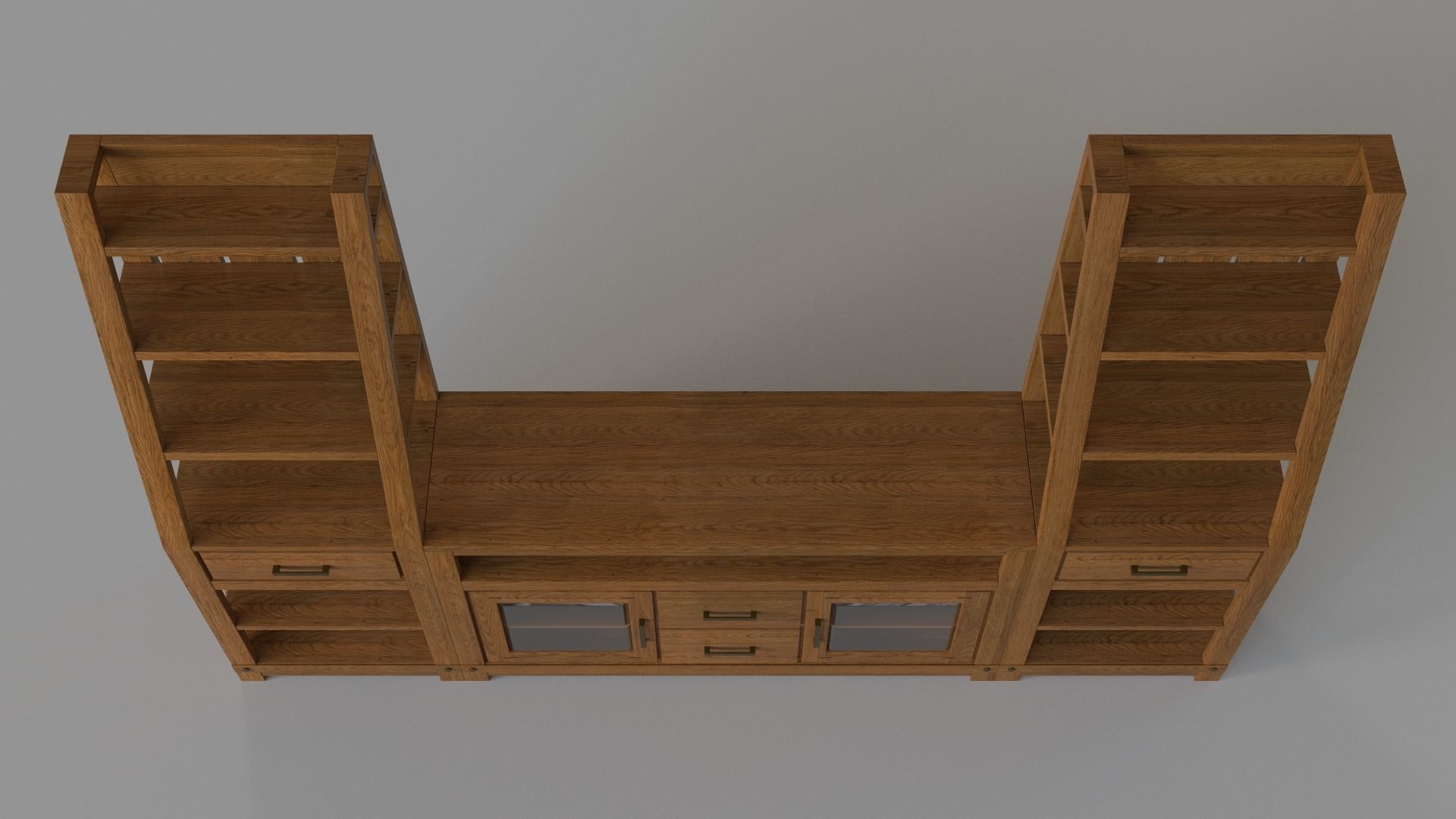 Entertainment Media Console 3D model_3