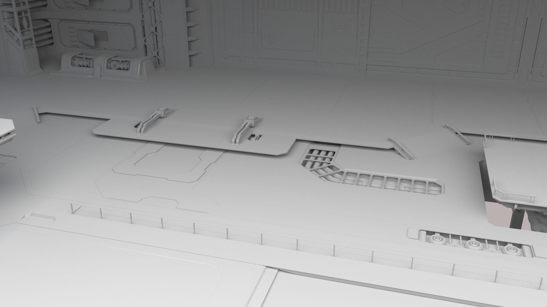 Sci Fi HANGAR 3D model_11