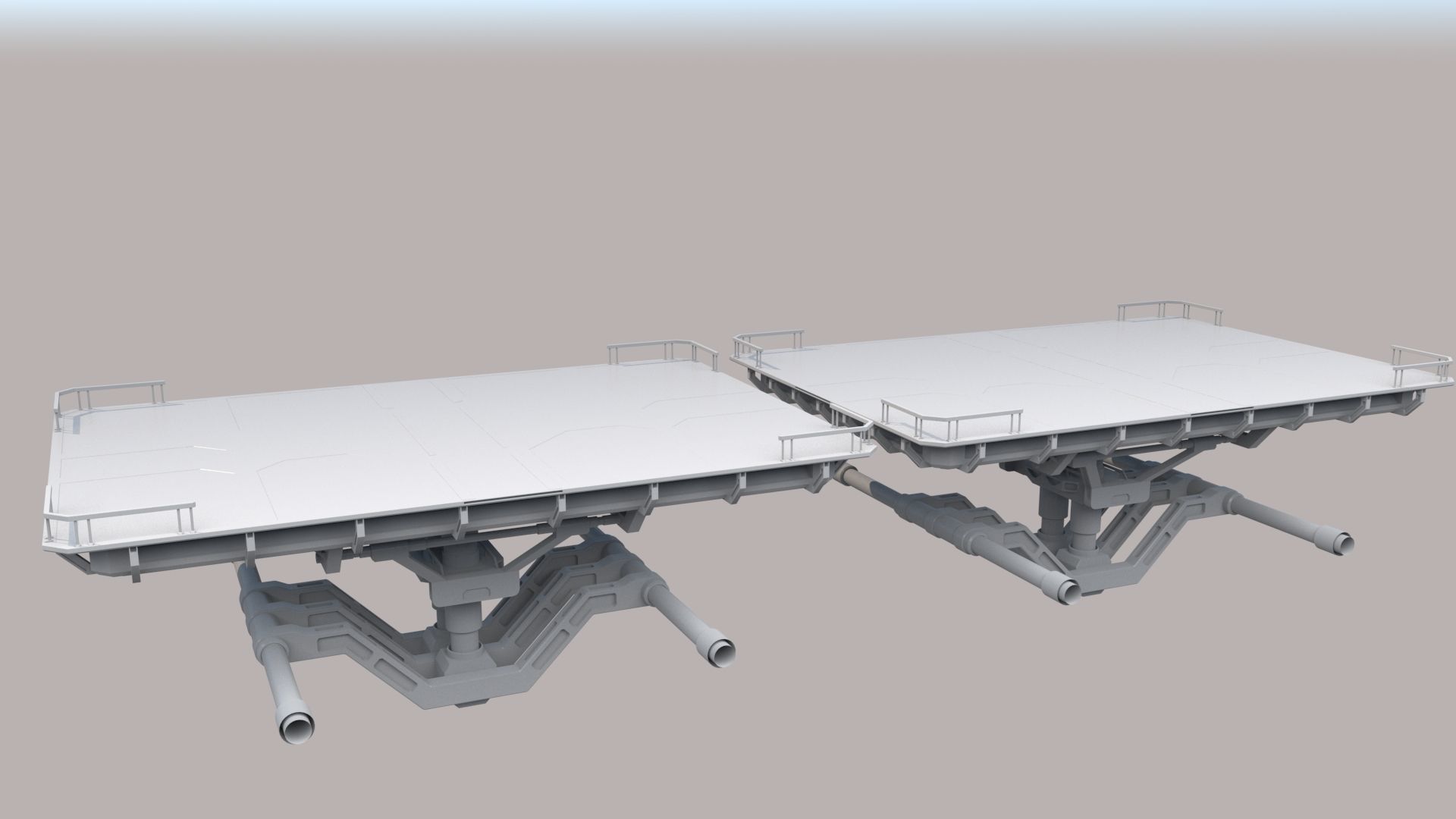Sci Fi HANGAR 3D model_10