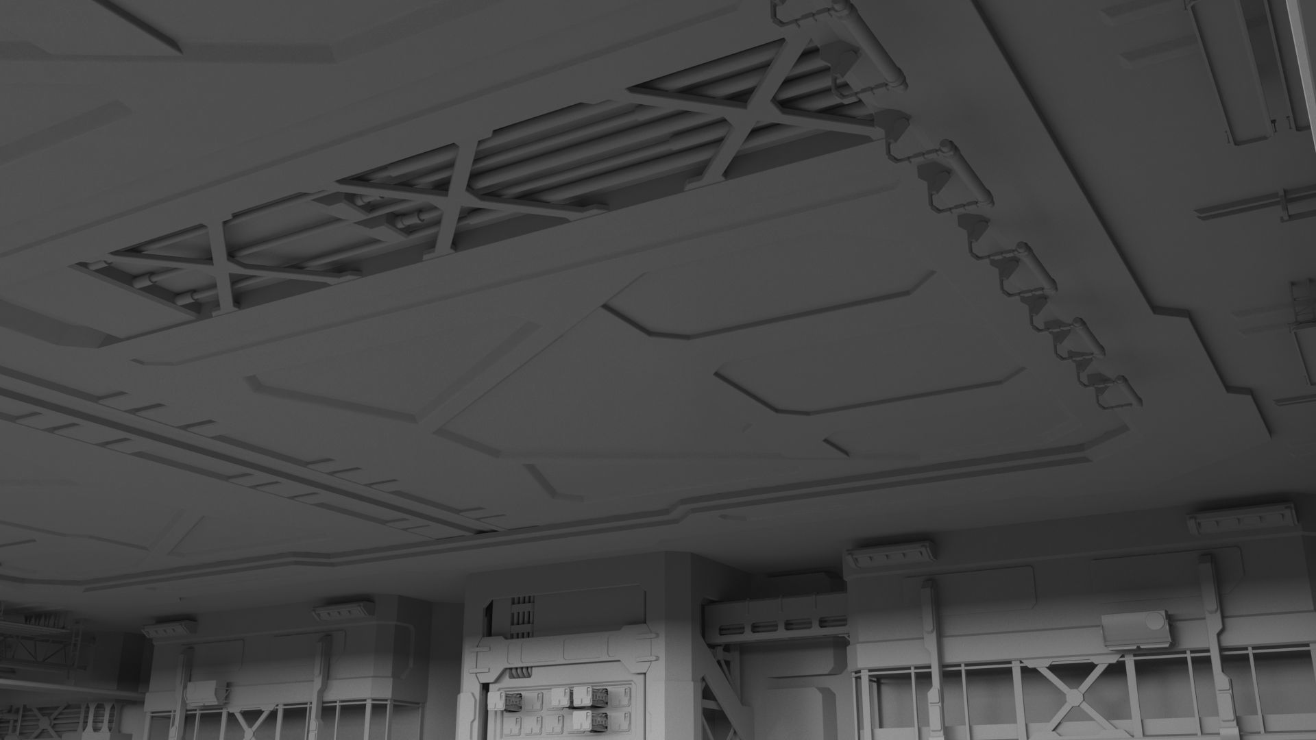 Sci Fi HANGAR 3D model_18