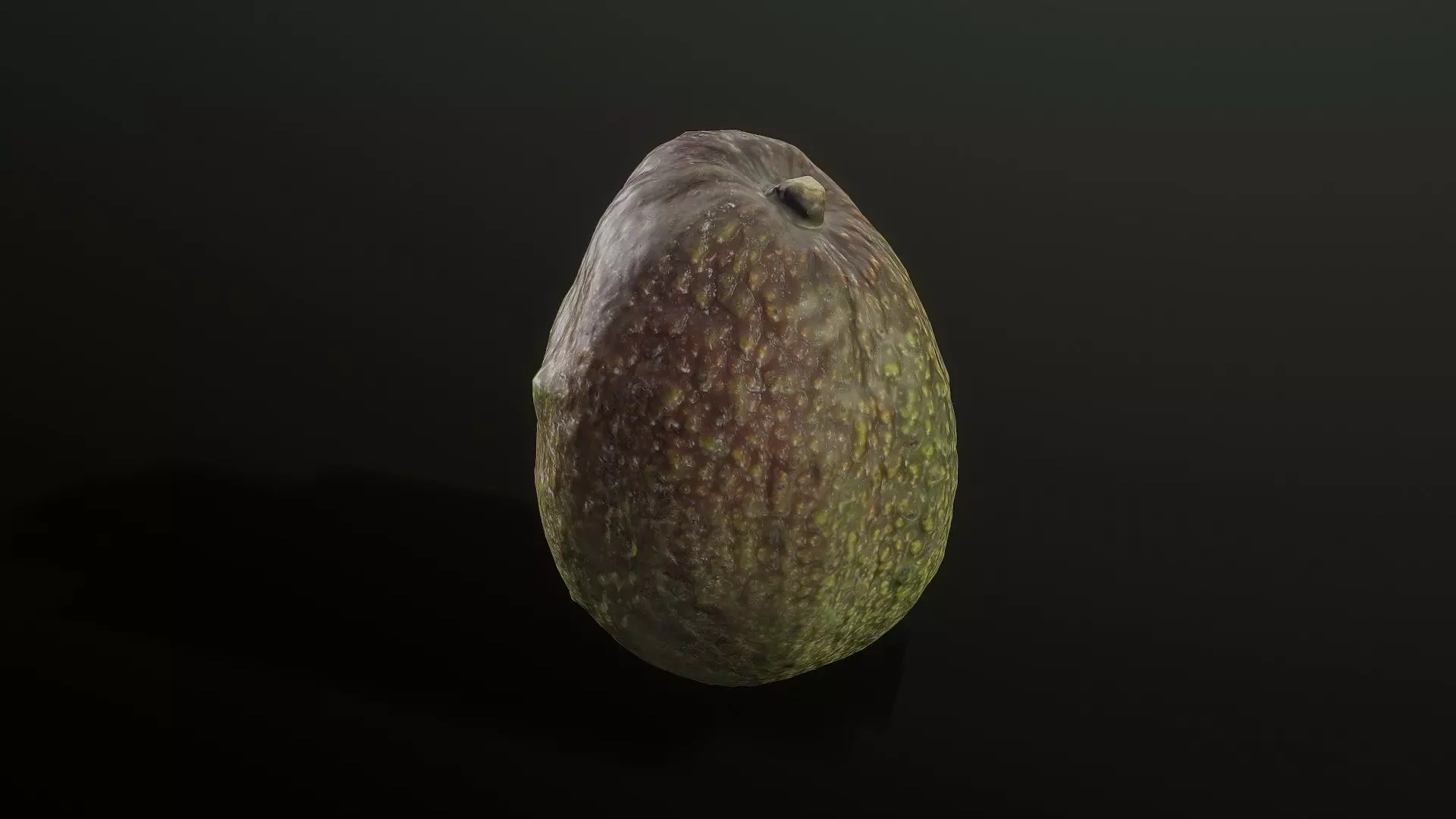 3D Scan Underripe Avocado Low-poly 3D model_0