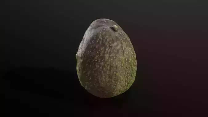 3D Scan Underripe Avocado