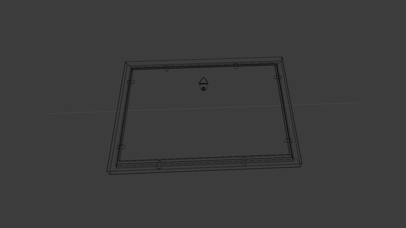 Gallery Wall Frames 5 models set Low-poly 3D model_33