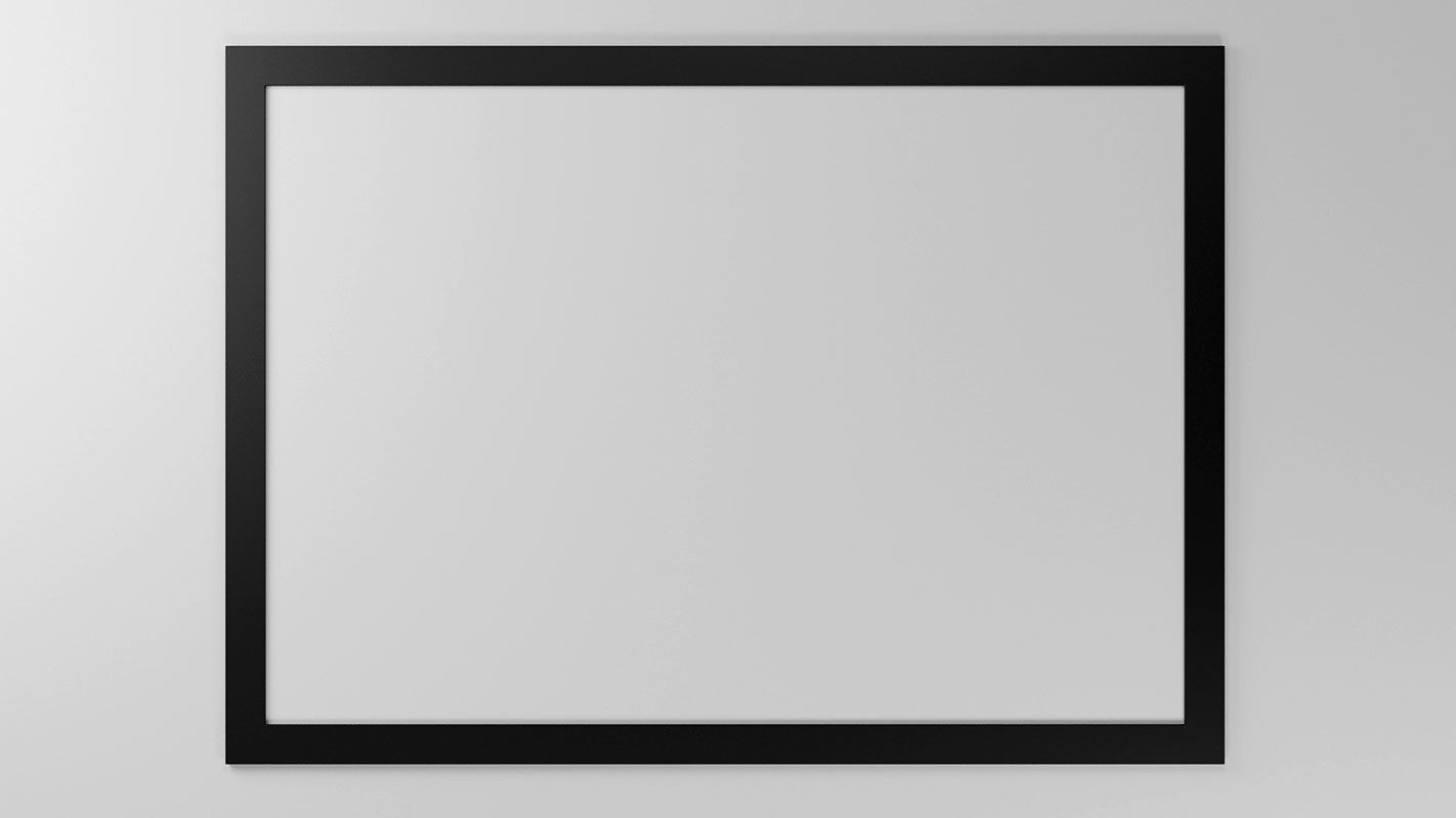 Gallery Wall Frames 5 models set Low-poly 3D model_10