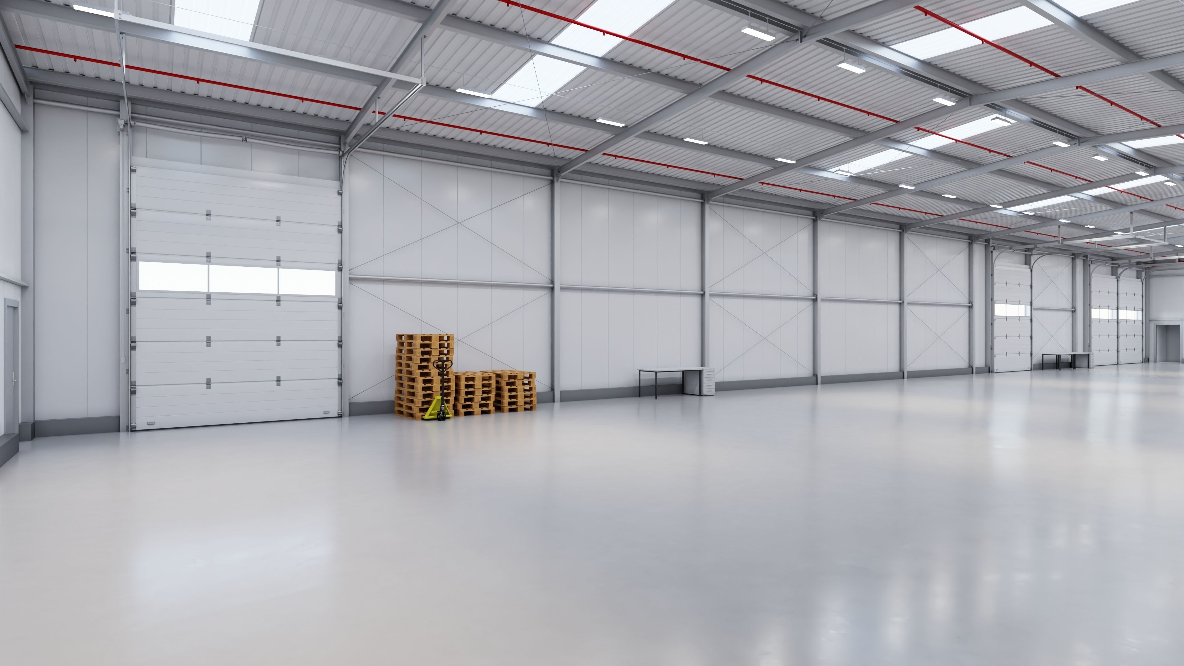 Industrial Warehouse Interior 14 Low-poly 3D model_2